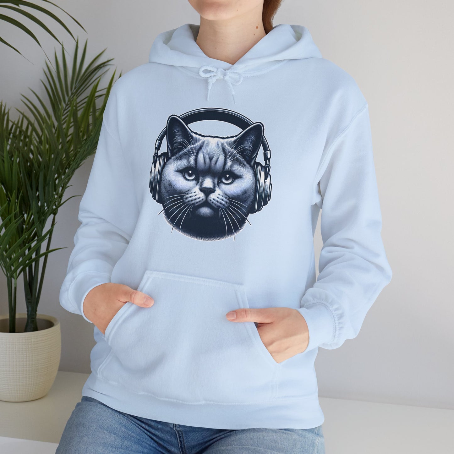 Headphones Cat Hoodie