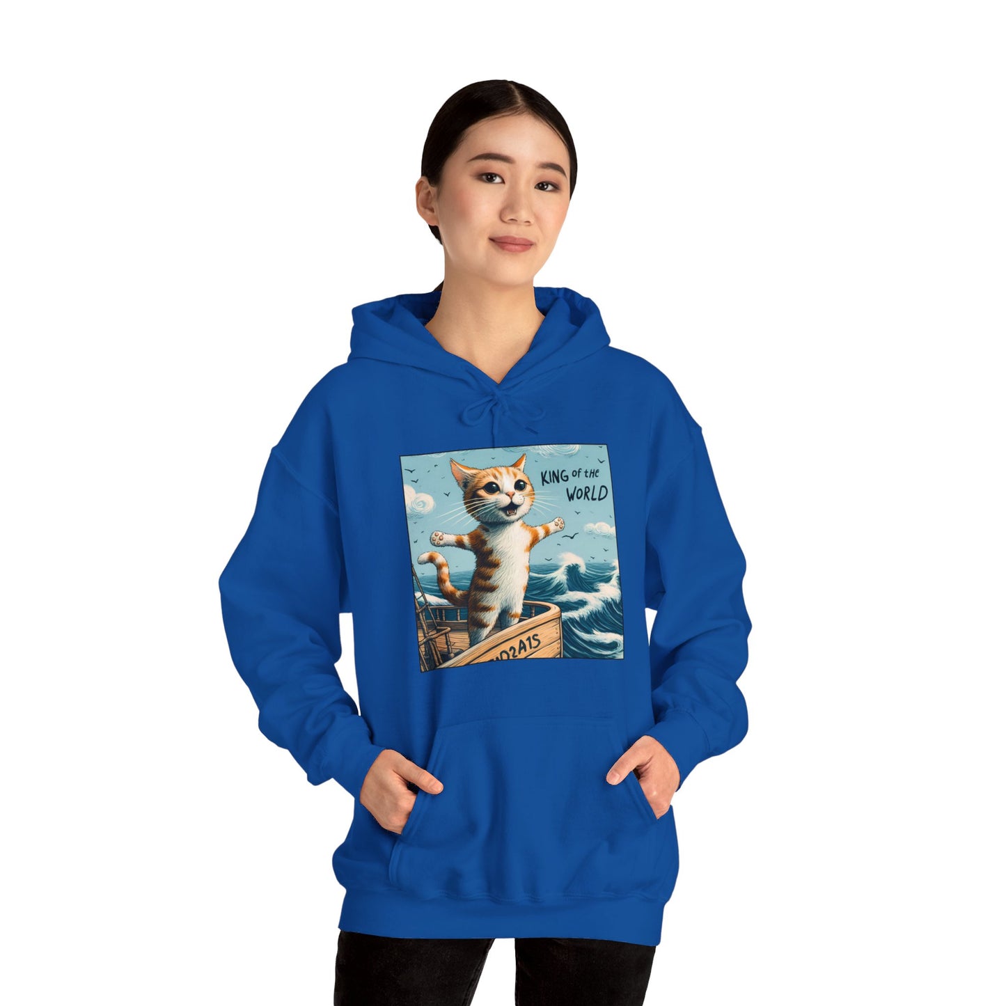 King of the World Gender-Neutral Hoodie