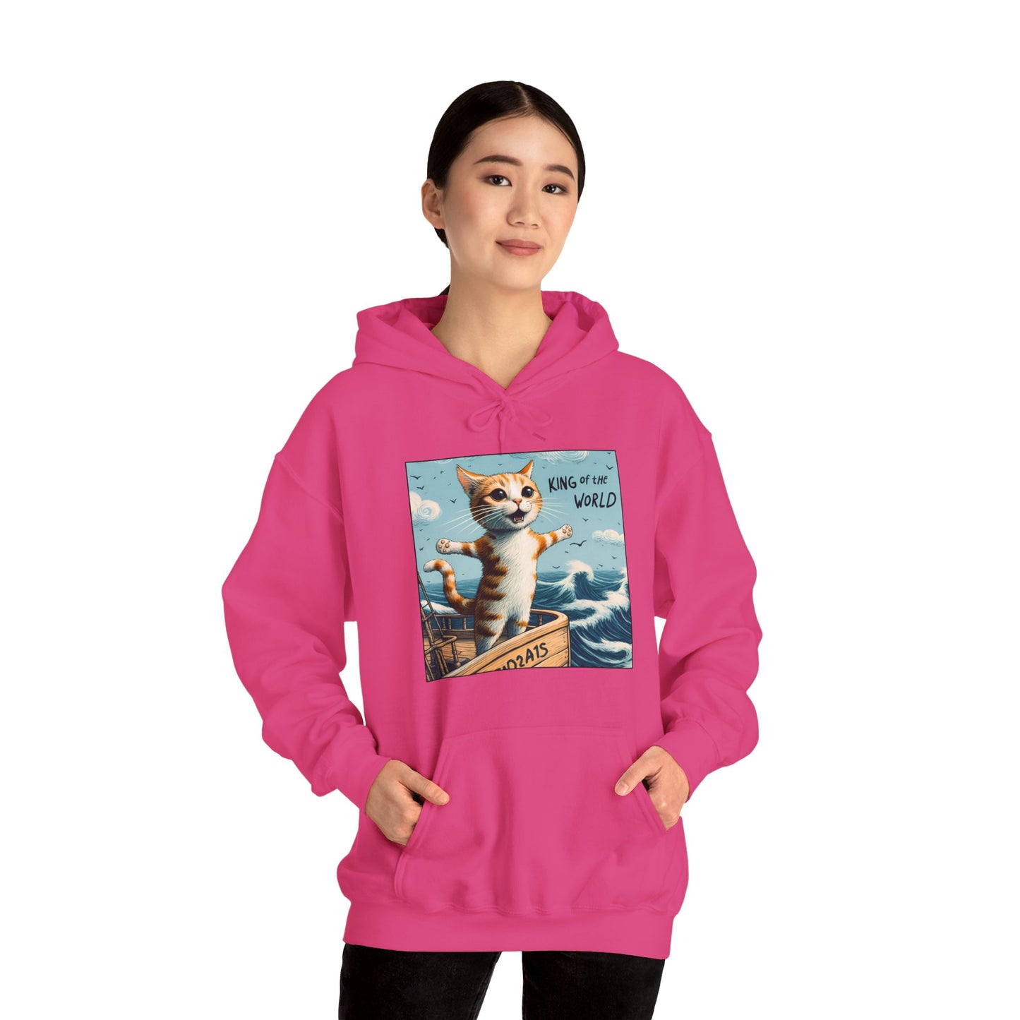 King of the World Gender-Neutral Hoodie