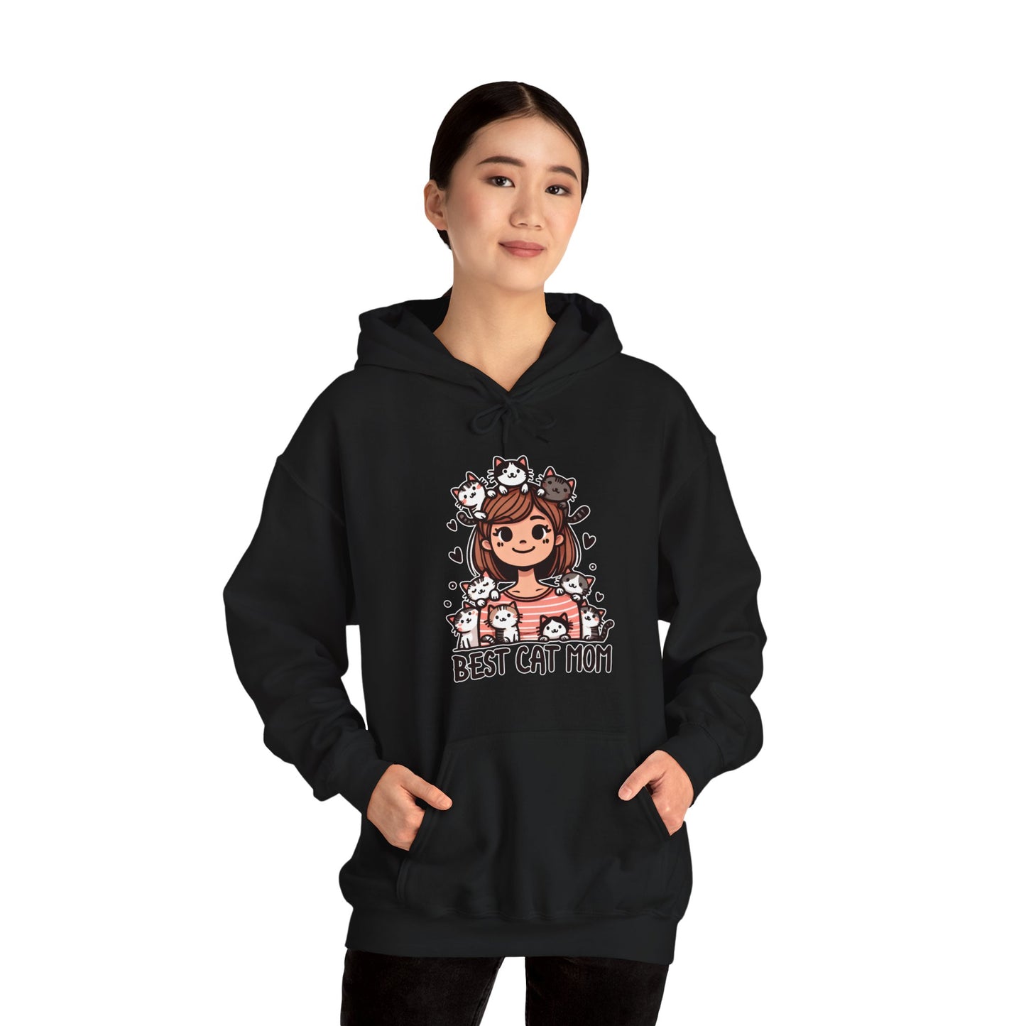 Best Cat Mom Gender-Neutral Hoodie