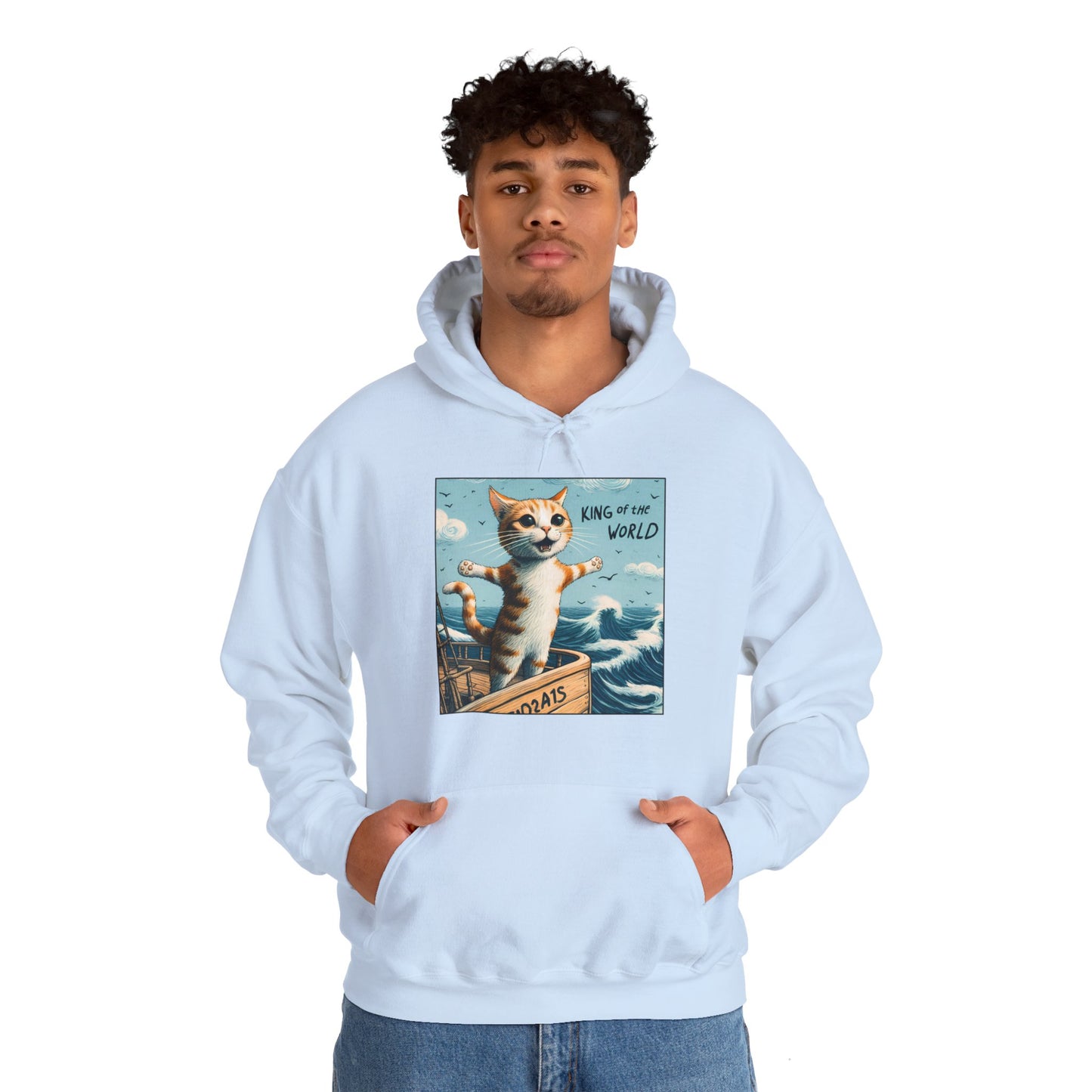 King of the World Gender-Neutral Hoodie