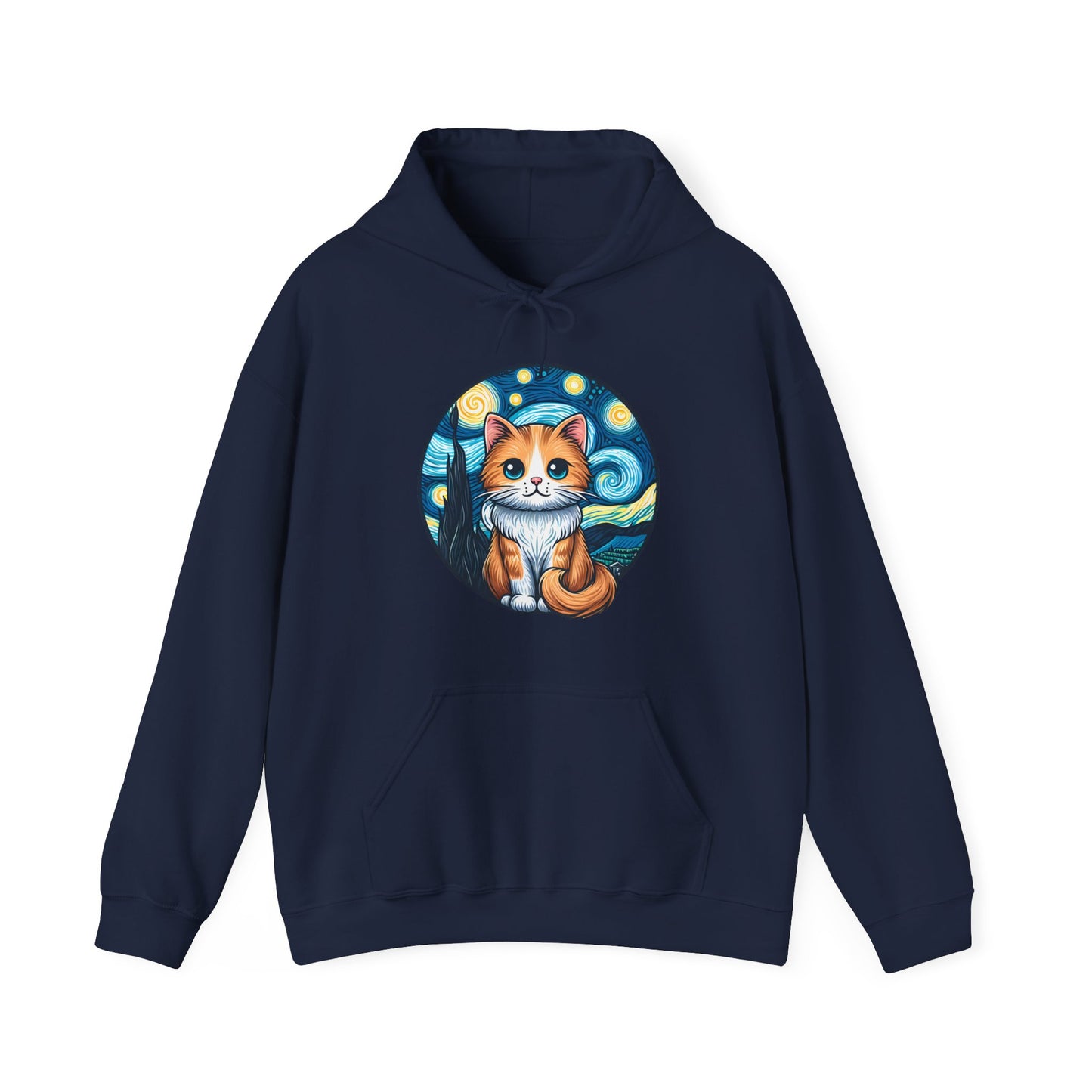 Van Gogh Cat Hoodie