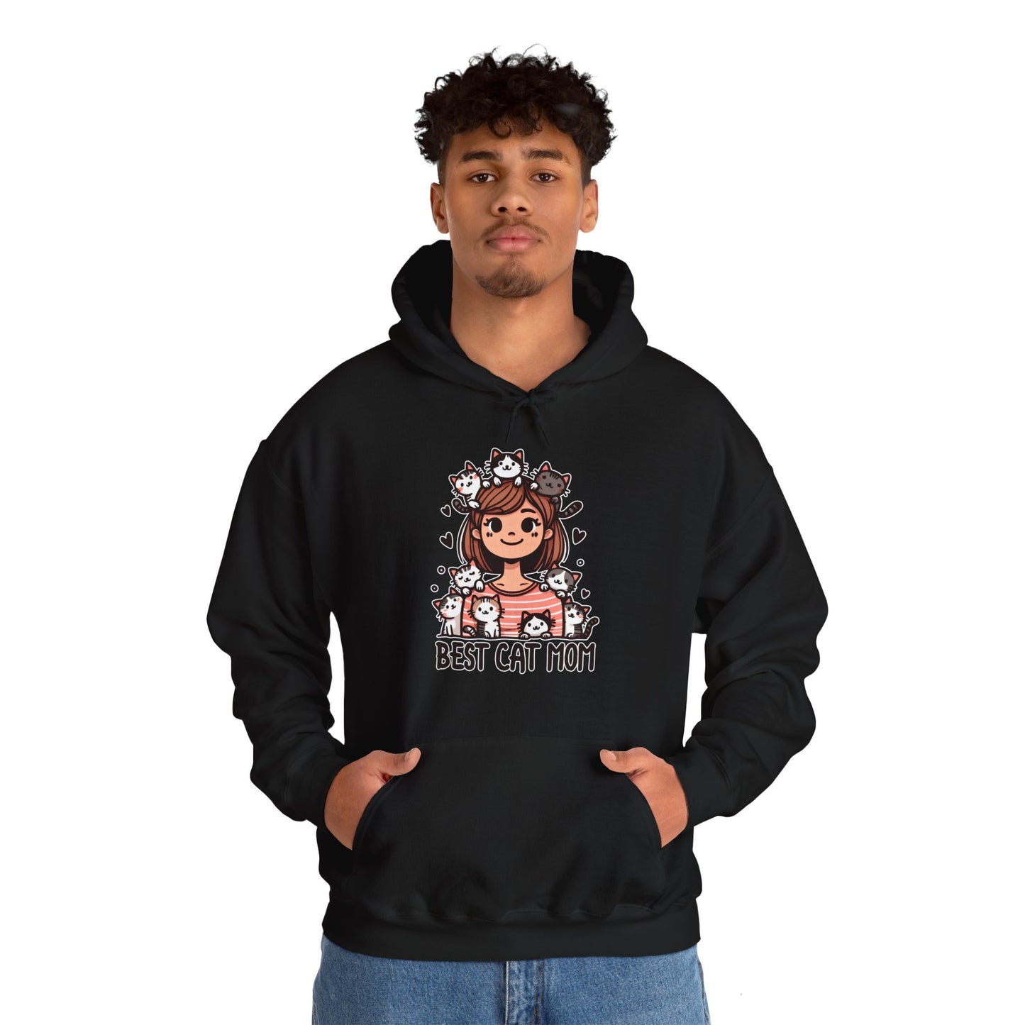 Best Cat Mom Gender-Neutral Hoodie