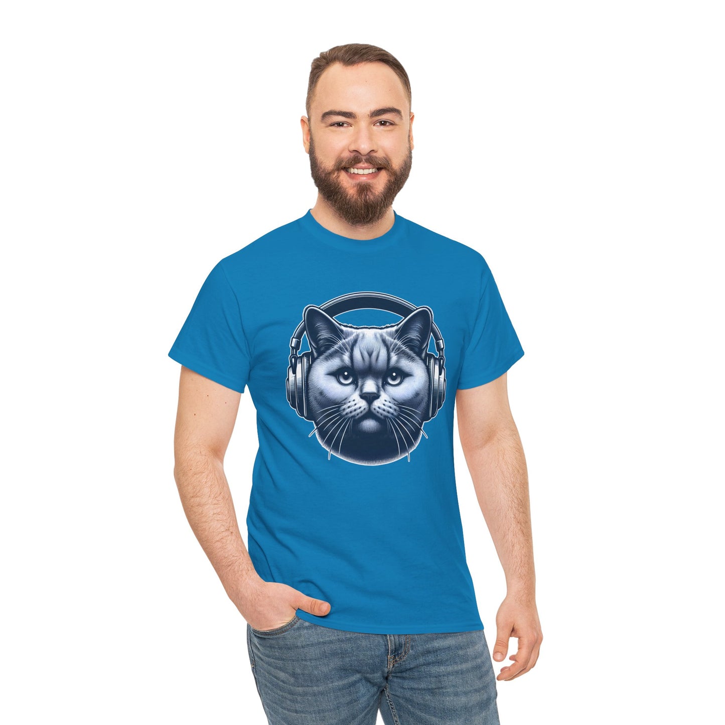 Headphones Cat T-Shirt