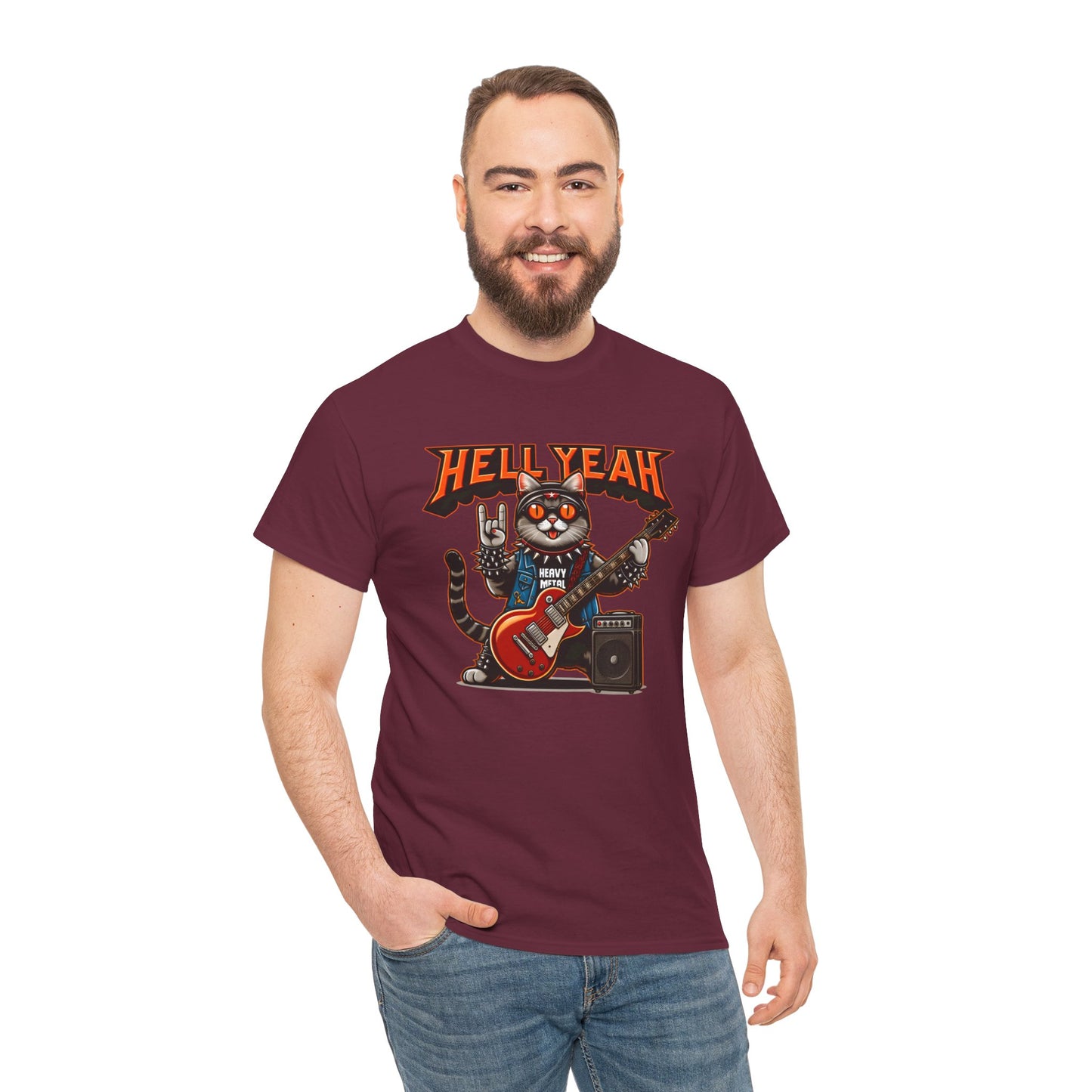 Heavy Metal Cat Unisex T-shirt