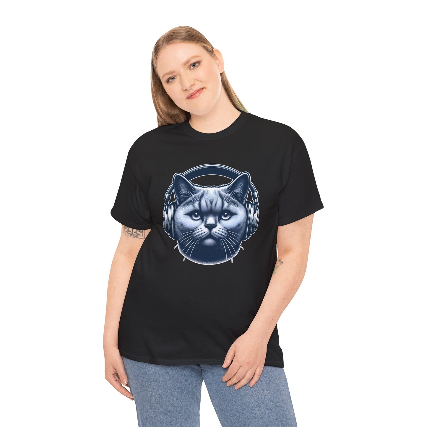 Headphones Cat T-Shirt