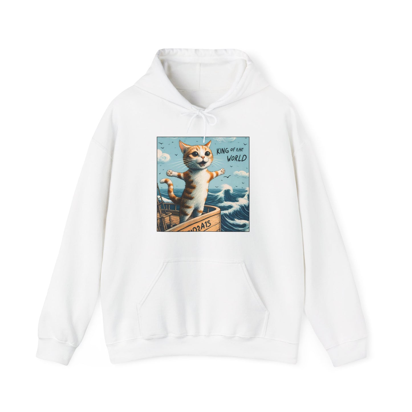 King of the World Gender-Neutral Hoodie