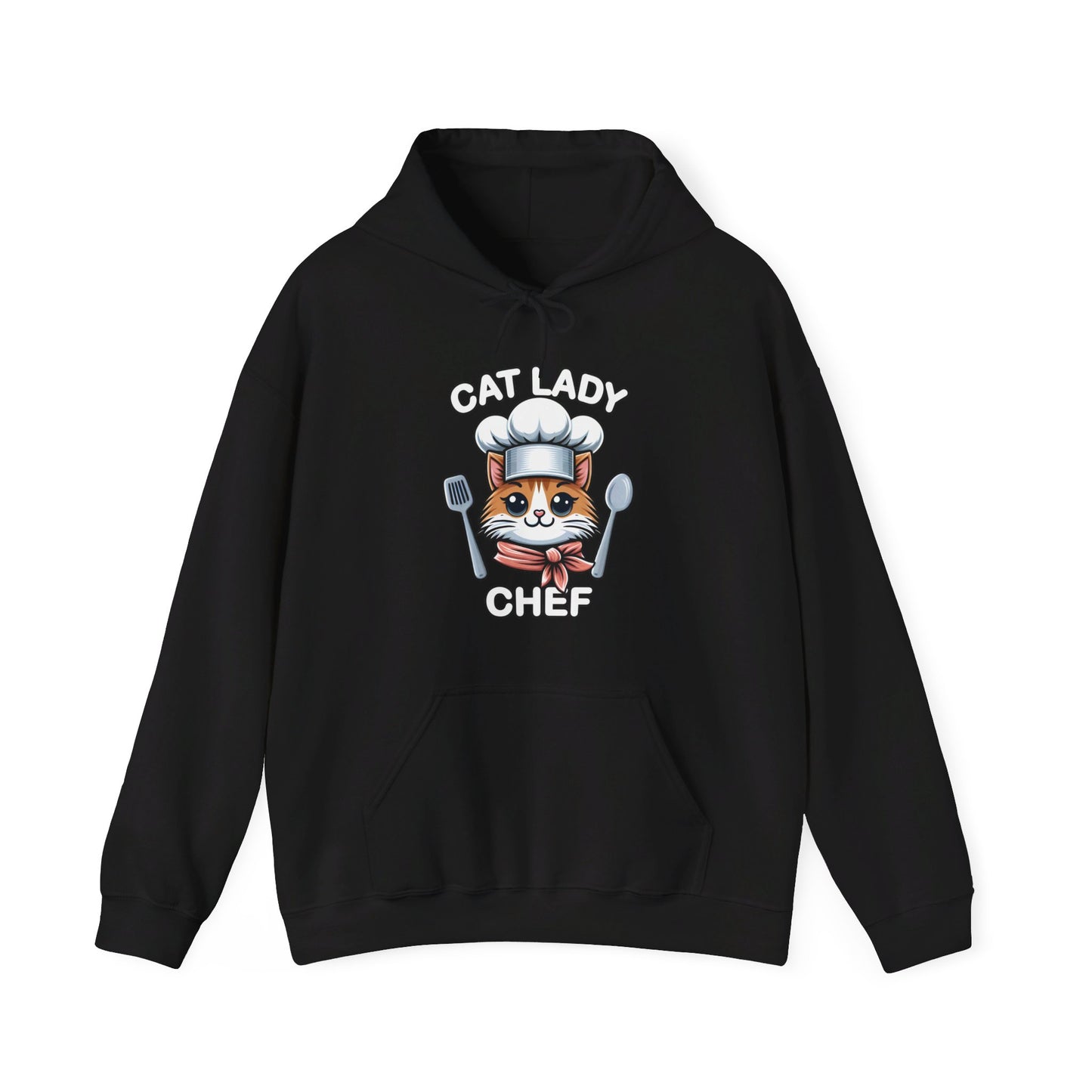 Cat Lady Chef Gender-Neutral Hoodie