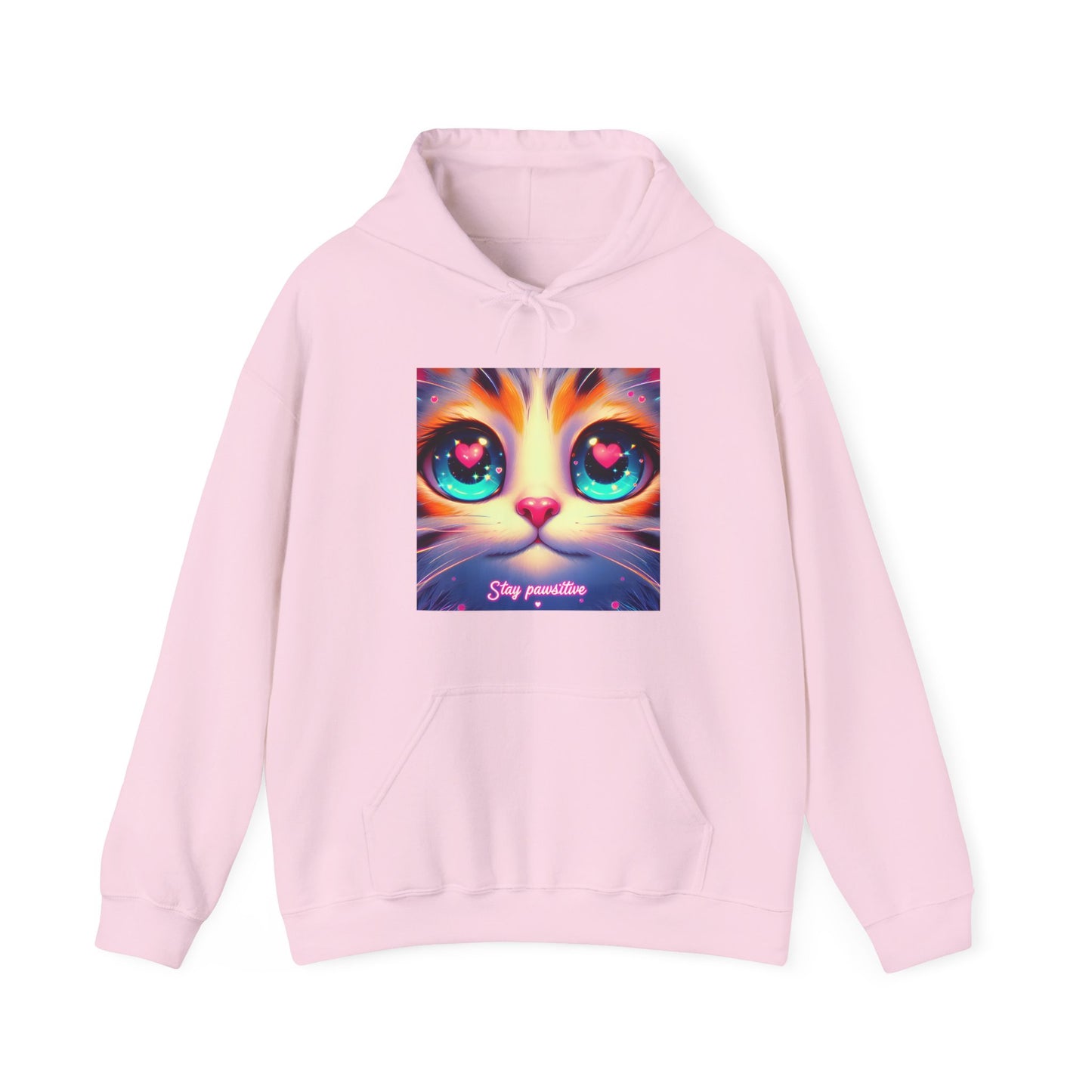 Stay Pawsitive Gender-Neutral Hoodie