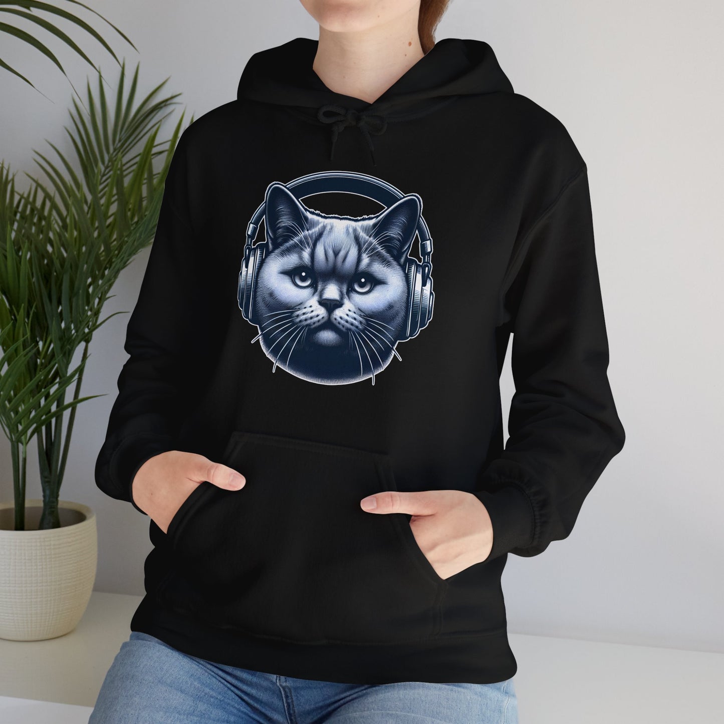Headphones Cat Hoodie