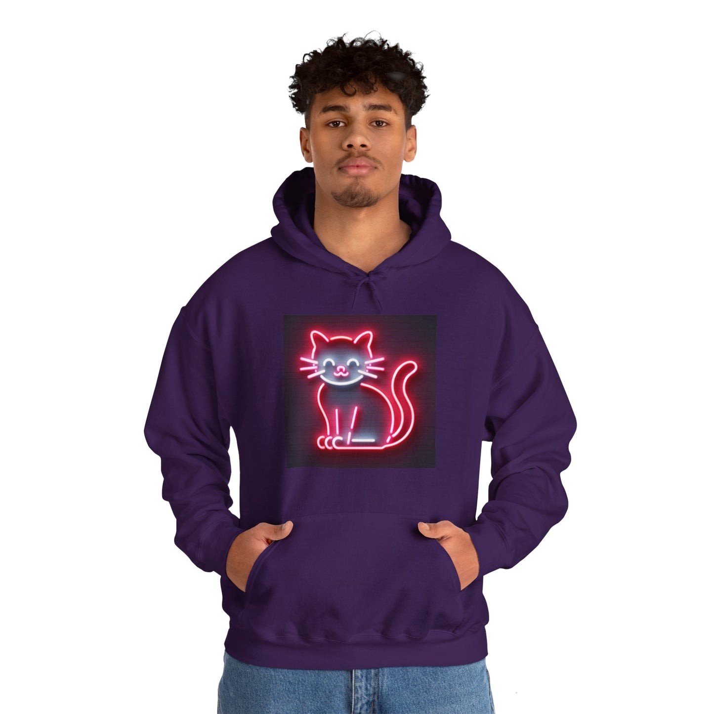 Neon Cat Hoodie