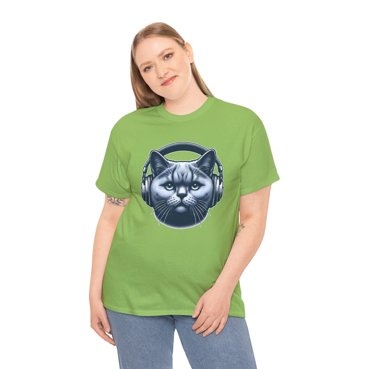 Headphones Cat T-Shirt