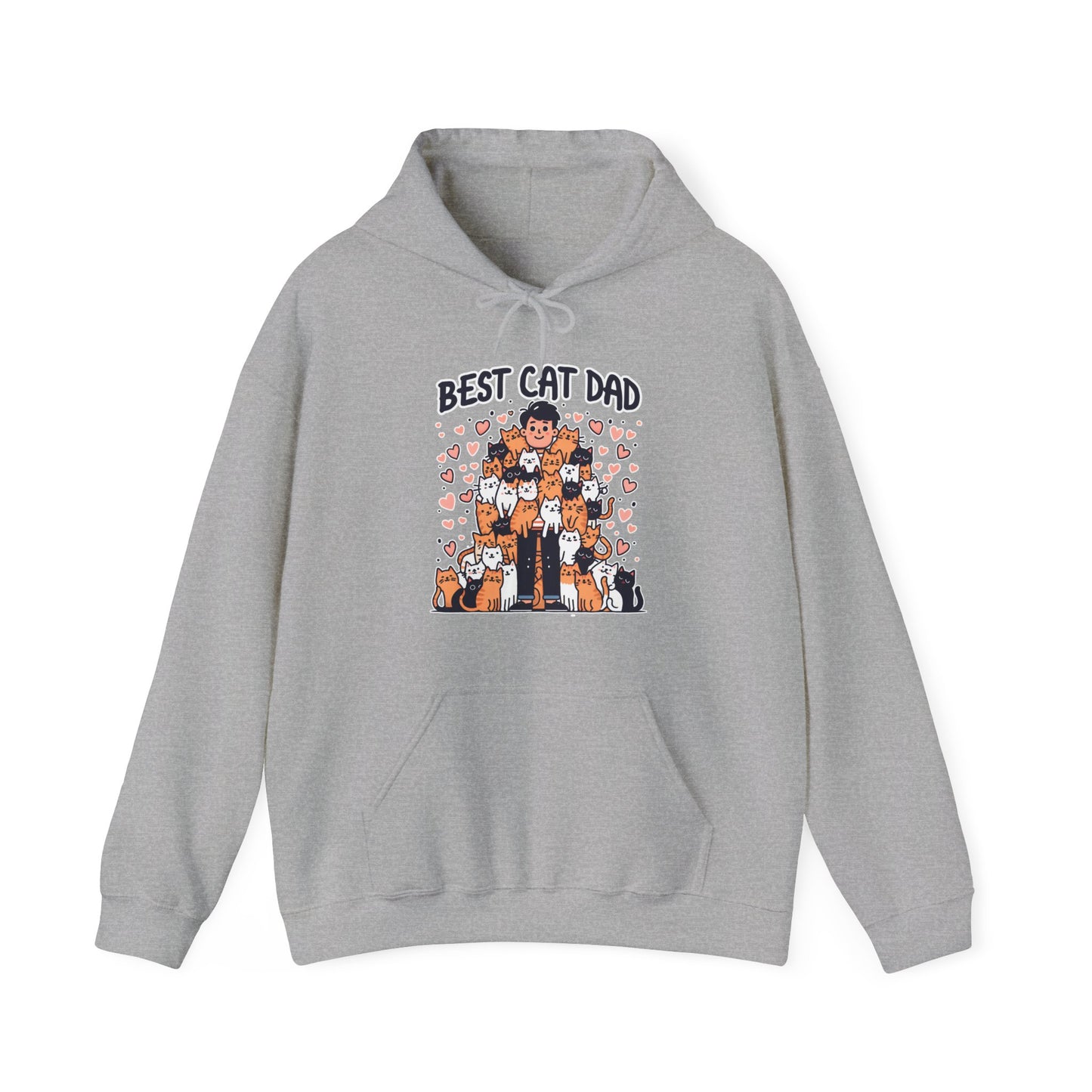 Best Cat Dad Gender-Neutral Hoodie