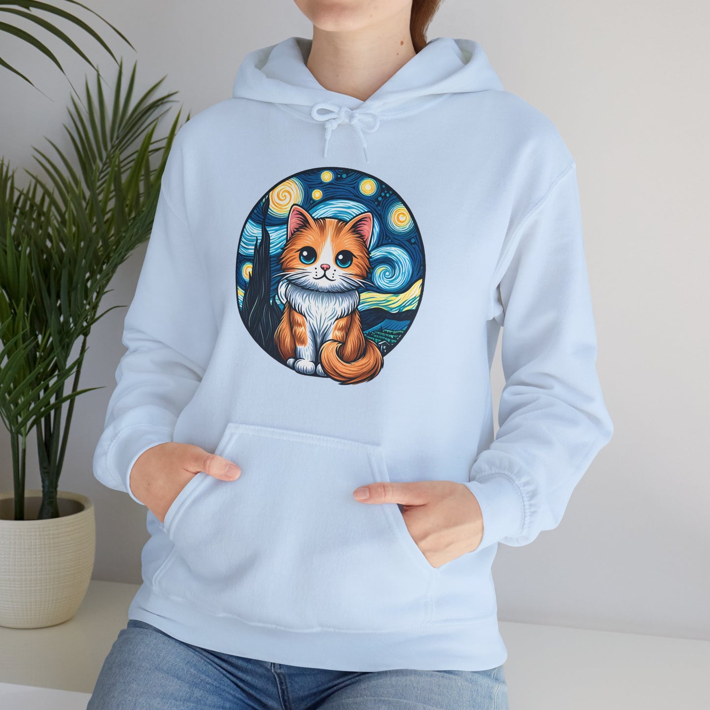 Van Gogh Cat Hoodie