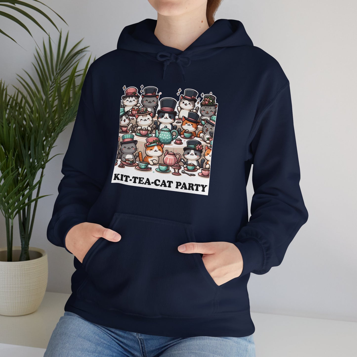 Kit-Tea-Cat Party Hoodie