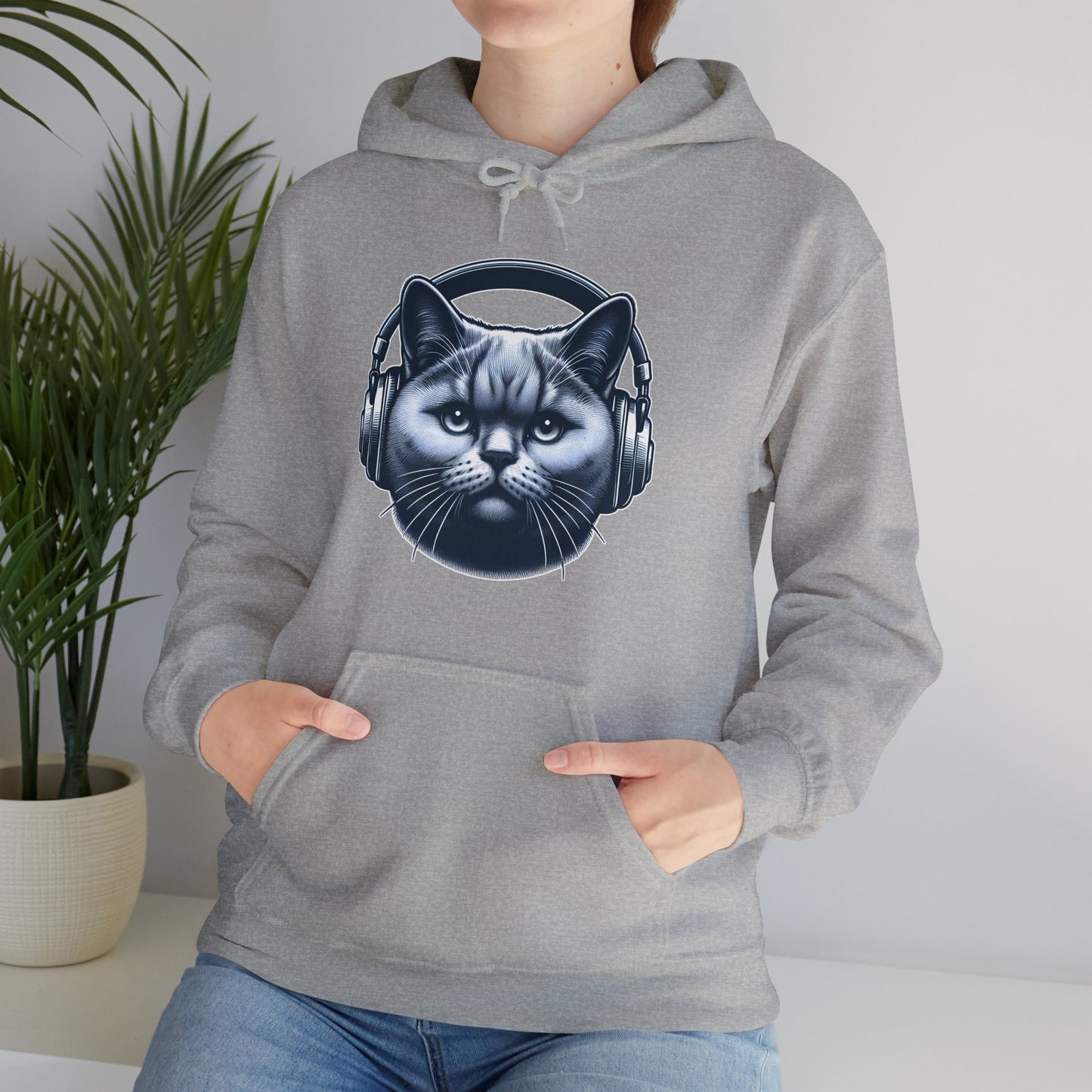 Headphones Cat Hoodie