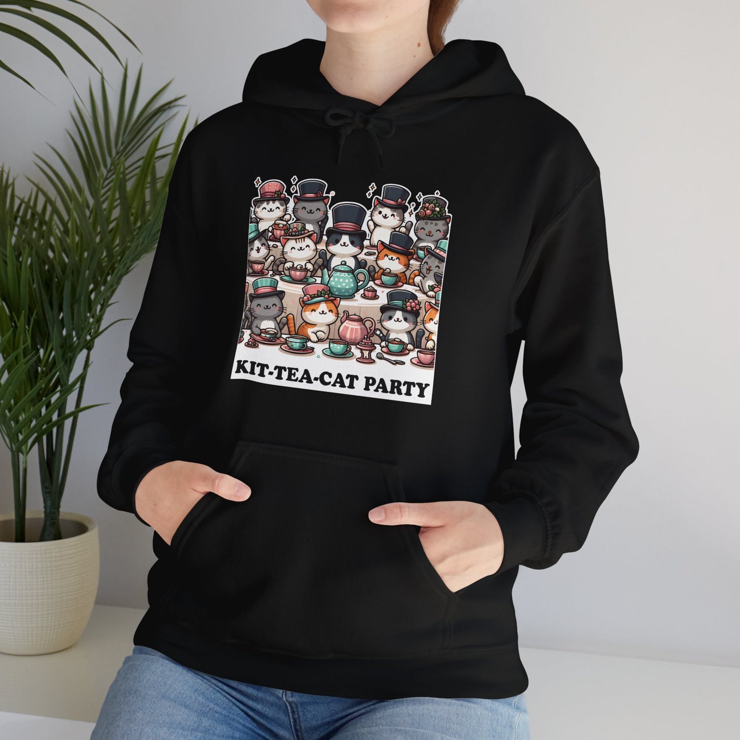Kit-Tea-Cat Party Hoodie
