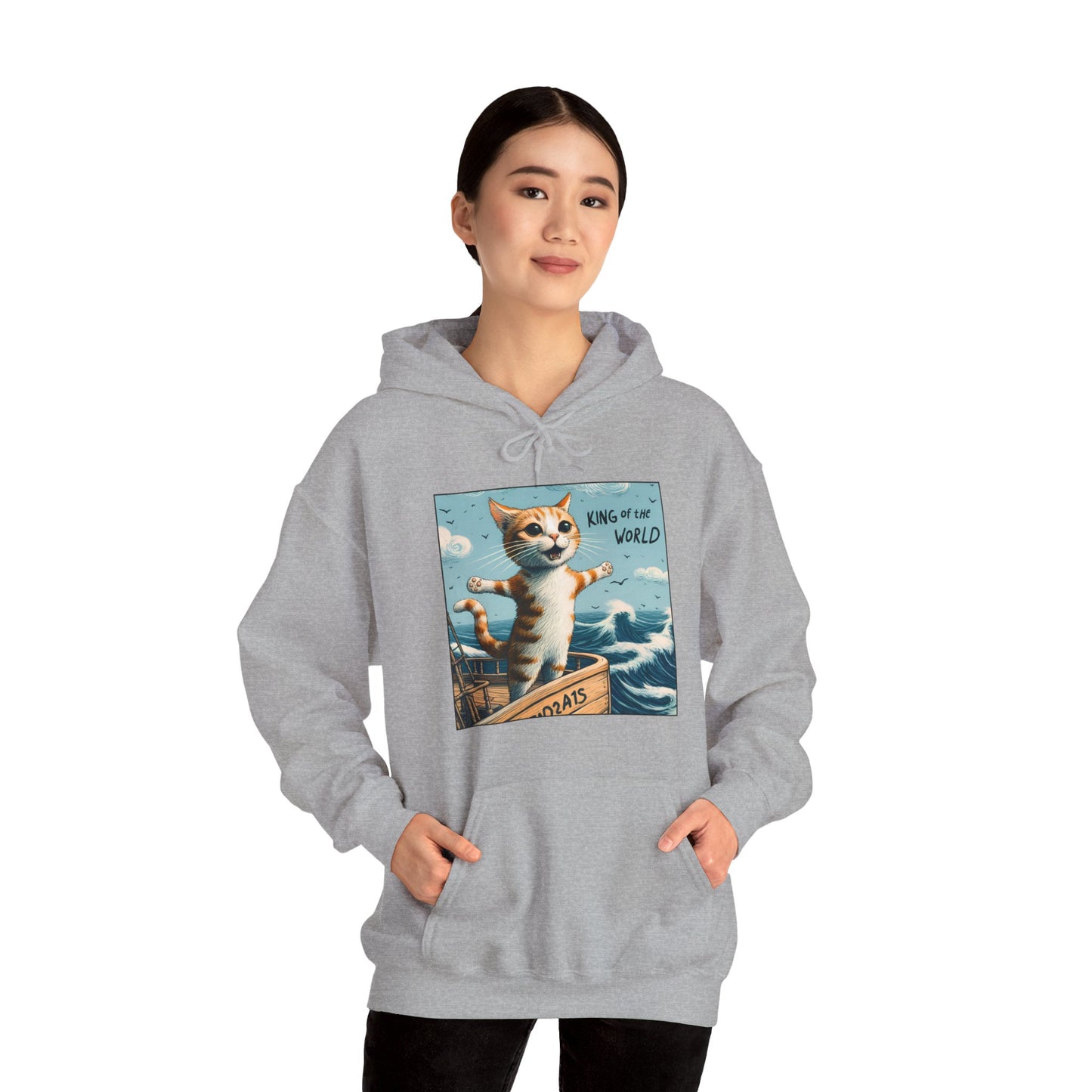 King of the World Gender-Neutral Hoodie