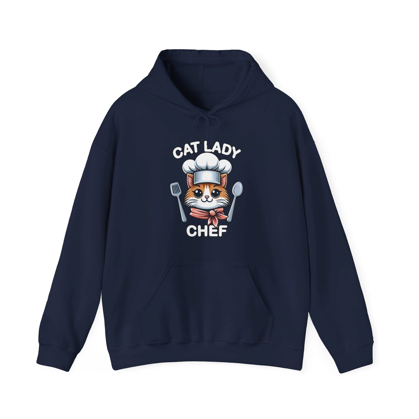 Cat Lady Chef Gender-Neutral Hoodie