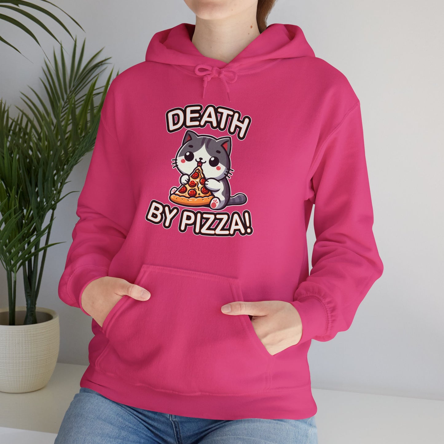Death by Pizza Gender-Neutral Hoodie