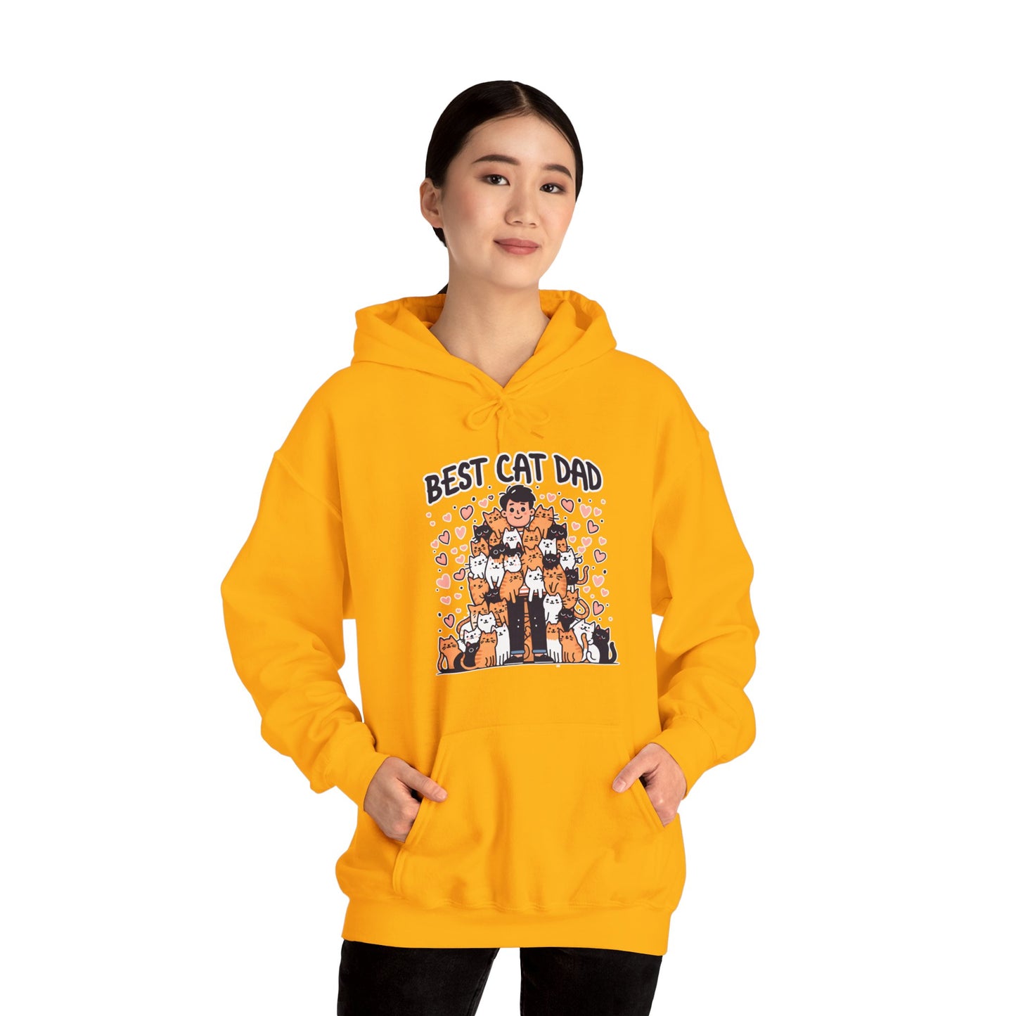 Best Cat Dad Gender-Neutral Hoodie