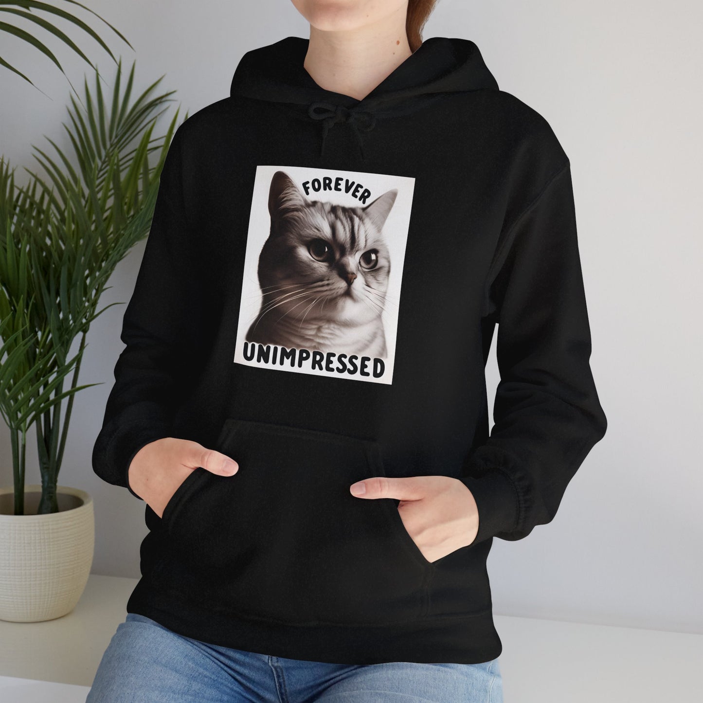 Forever Unimpressed Gender-Neutral Hoodie