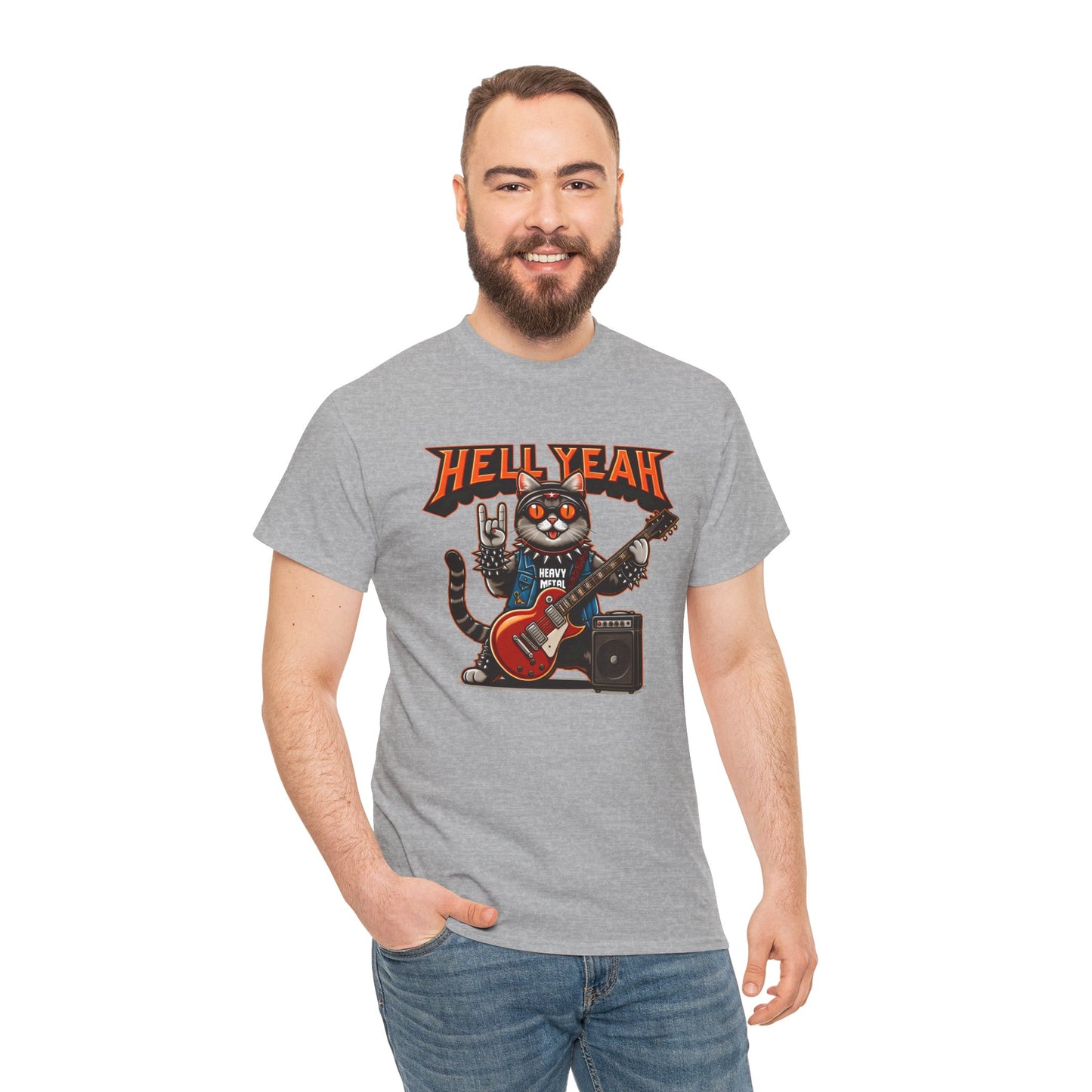 Heavy Metal Cat Unisex T-shirt