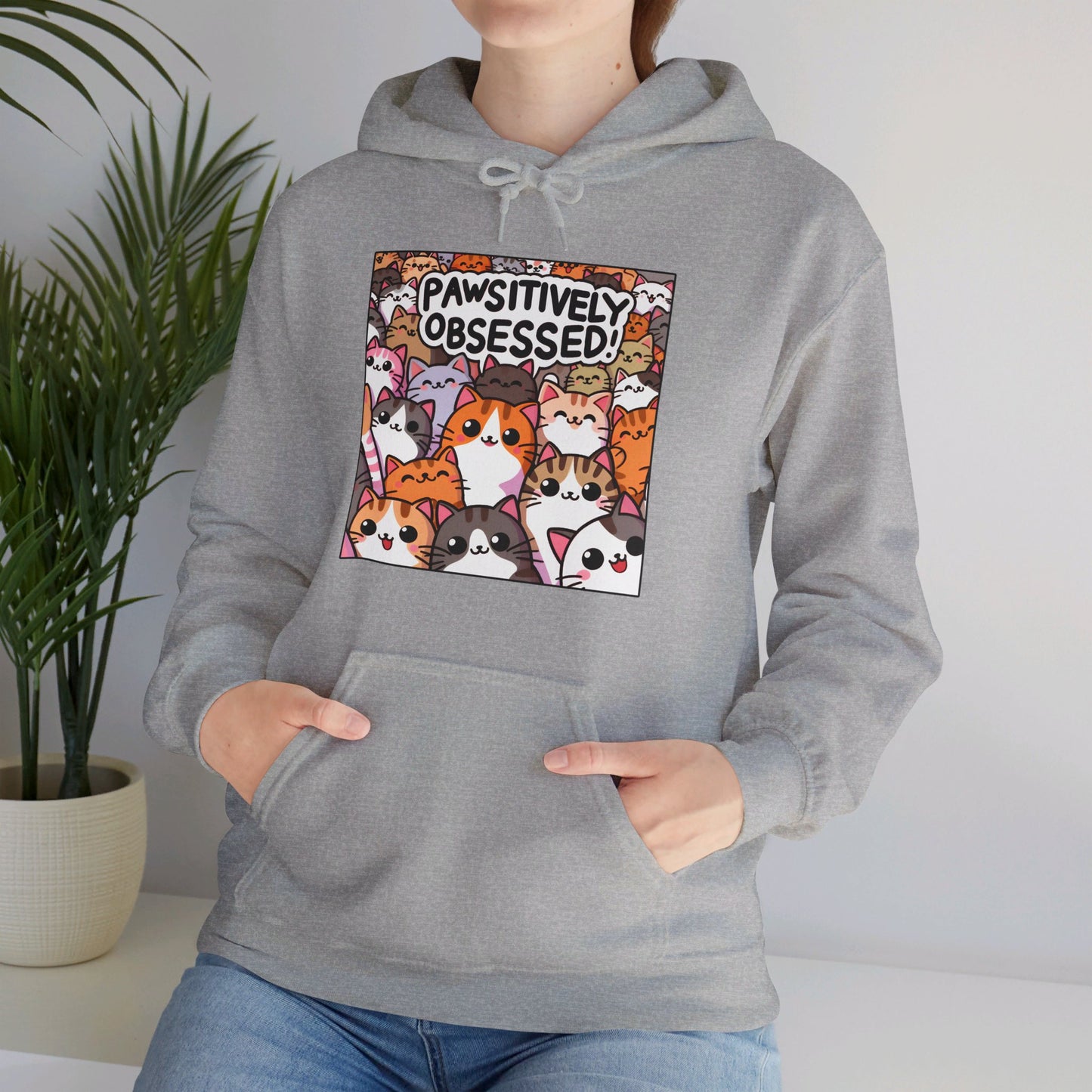 Pawsitively Obsessed Gender-Neutral Hoodie