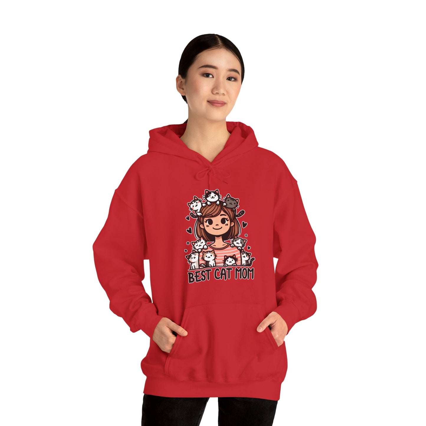 Best Cat Mom Gender-Neutral Hoodie