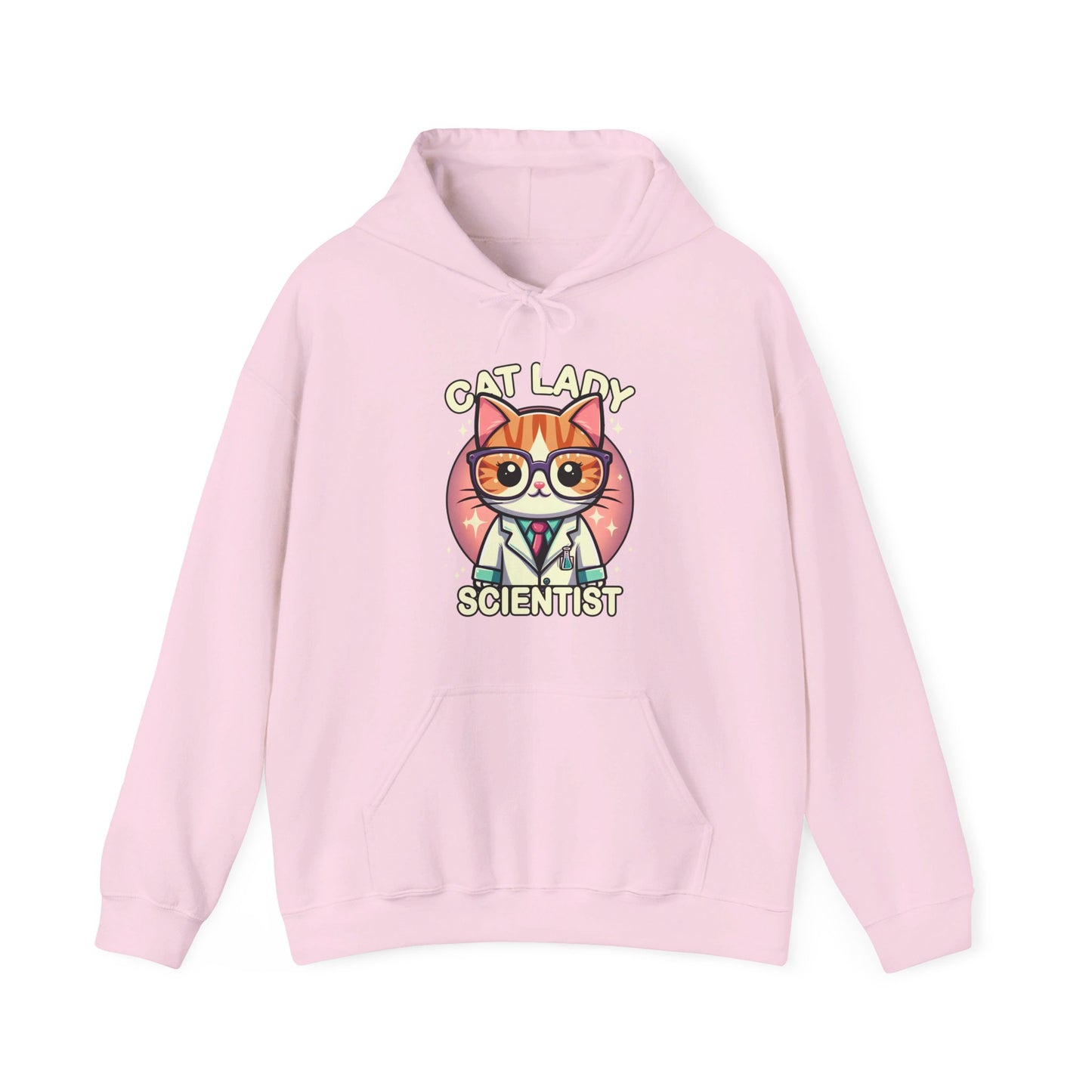 Cat Lady Scientist Gender-Neutral Hoodie