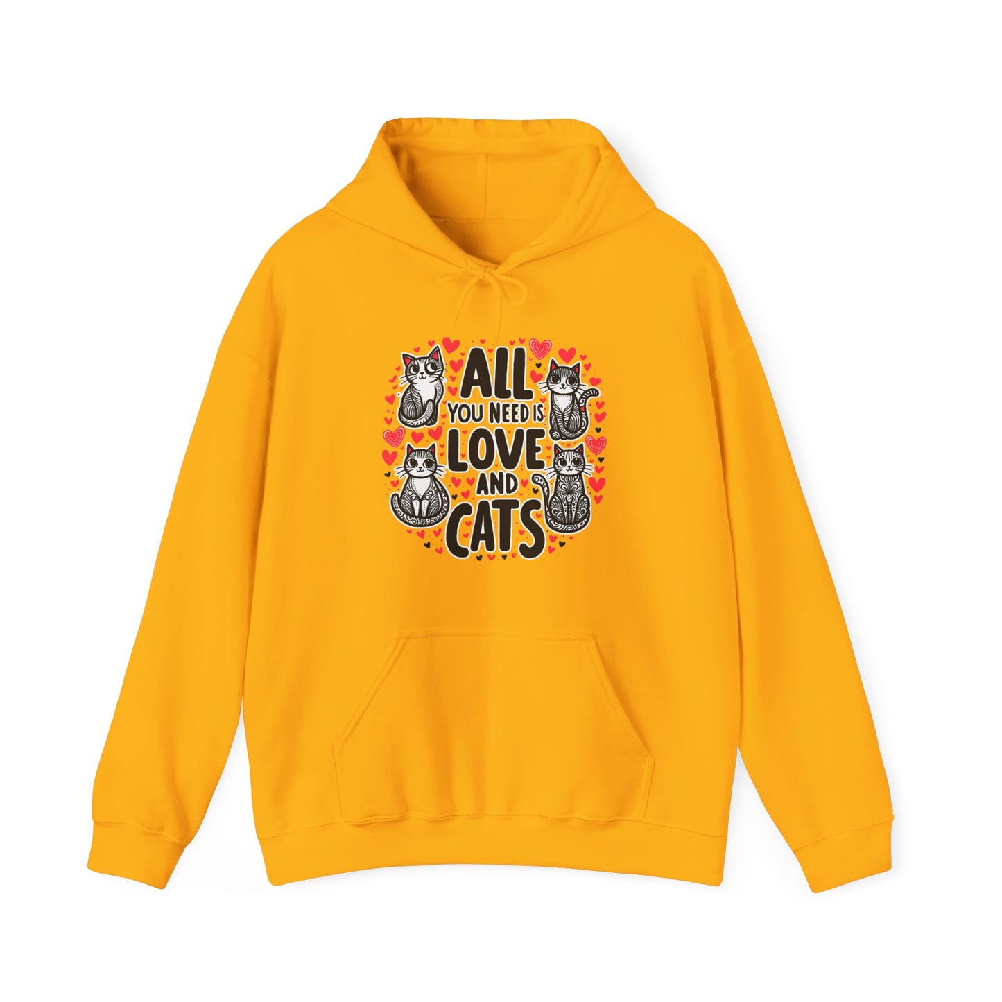 All You Need is Cats Gender-Neutral Hoodie