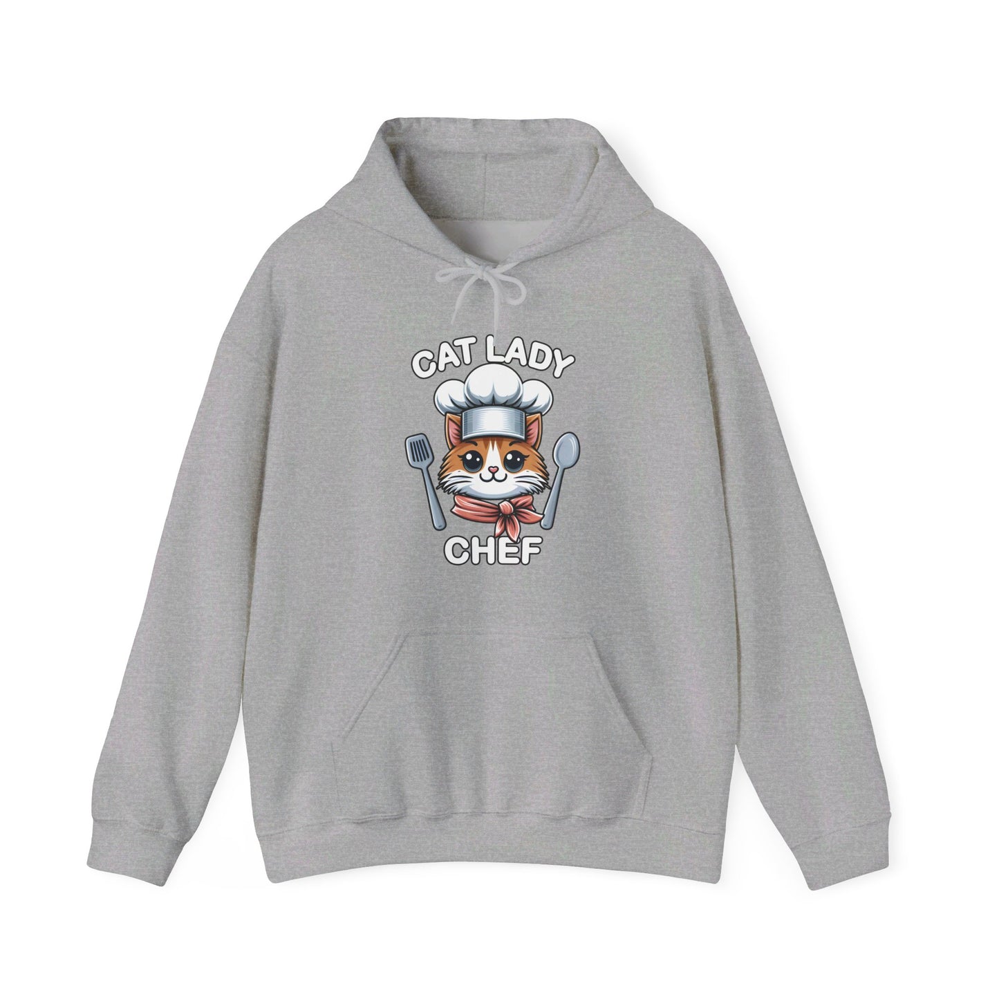 Cat Lady Chef Gender-Neutral Hoodie