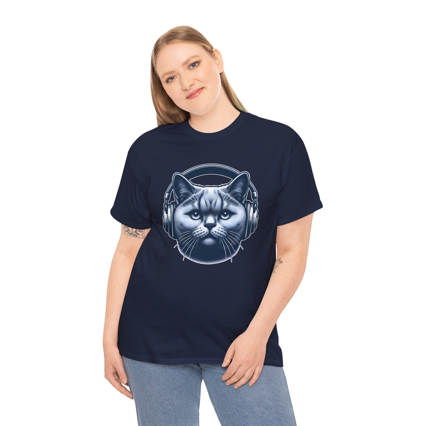 Headphones Cat T-Shirt
