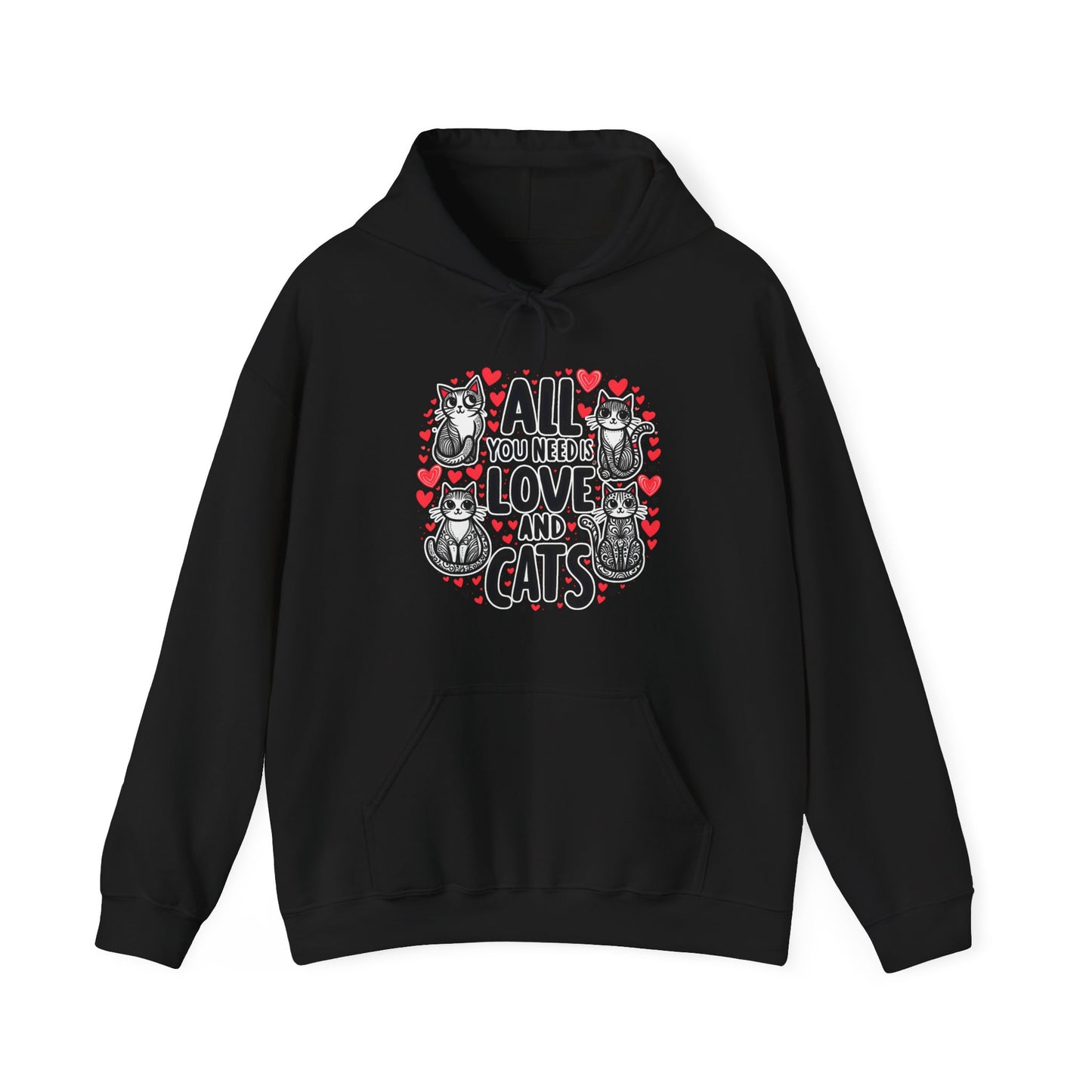 All You Need is Cats Gender-Neutral Hoodie