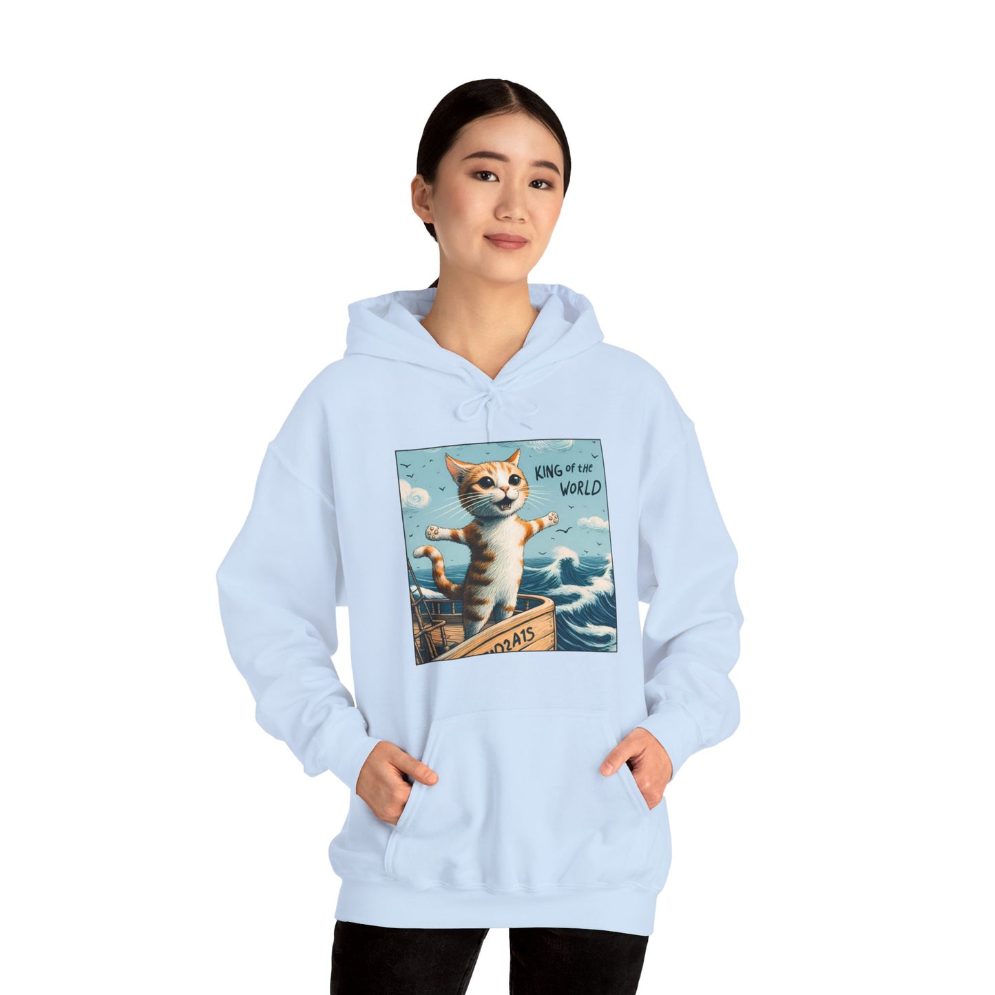 King of the World Gender-Neutral Hoodie