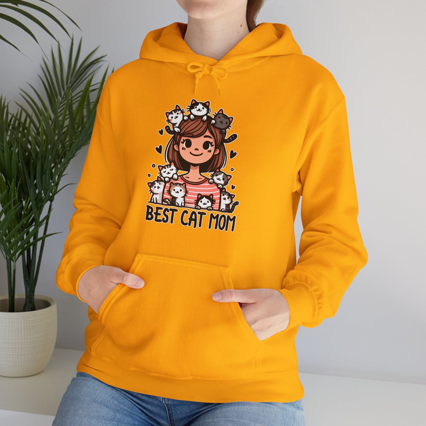 Best Cat Mom Gender-Neutral Hoodie
