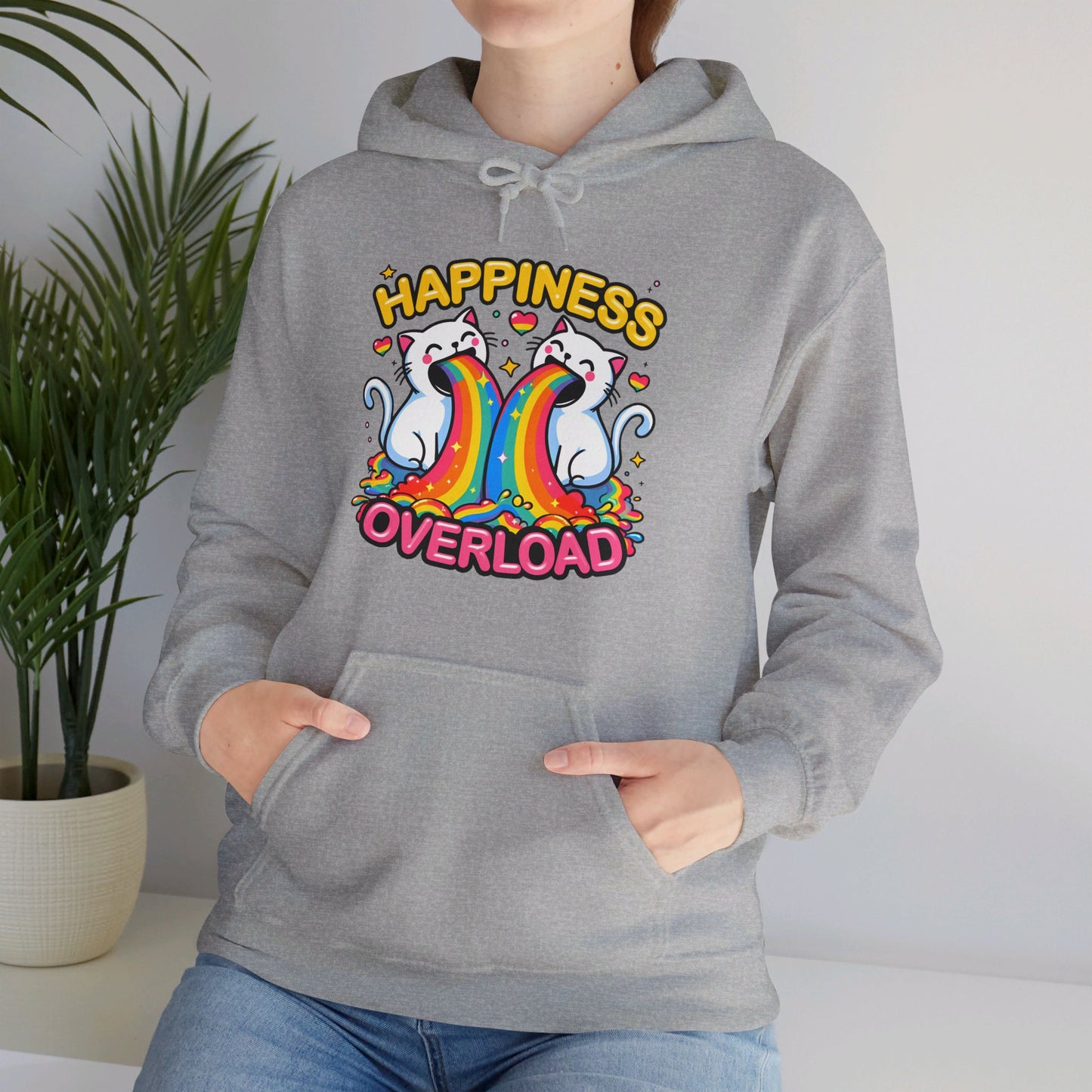 Happiness Overload Gender-Neutral Hoodie