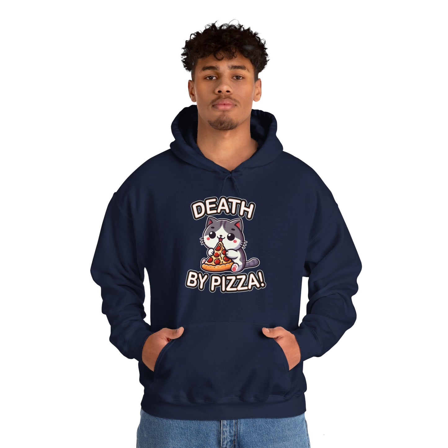 Death by Pizza Gender-Neutral Hoodie