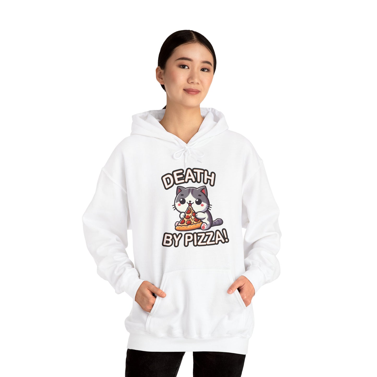 Death by Pizza Gender-Neutral Hoodie
