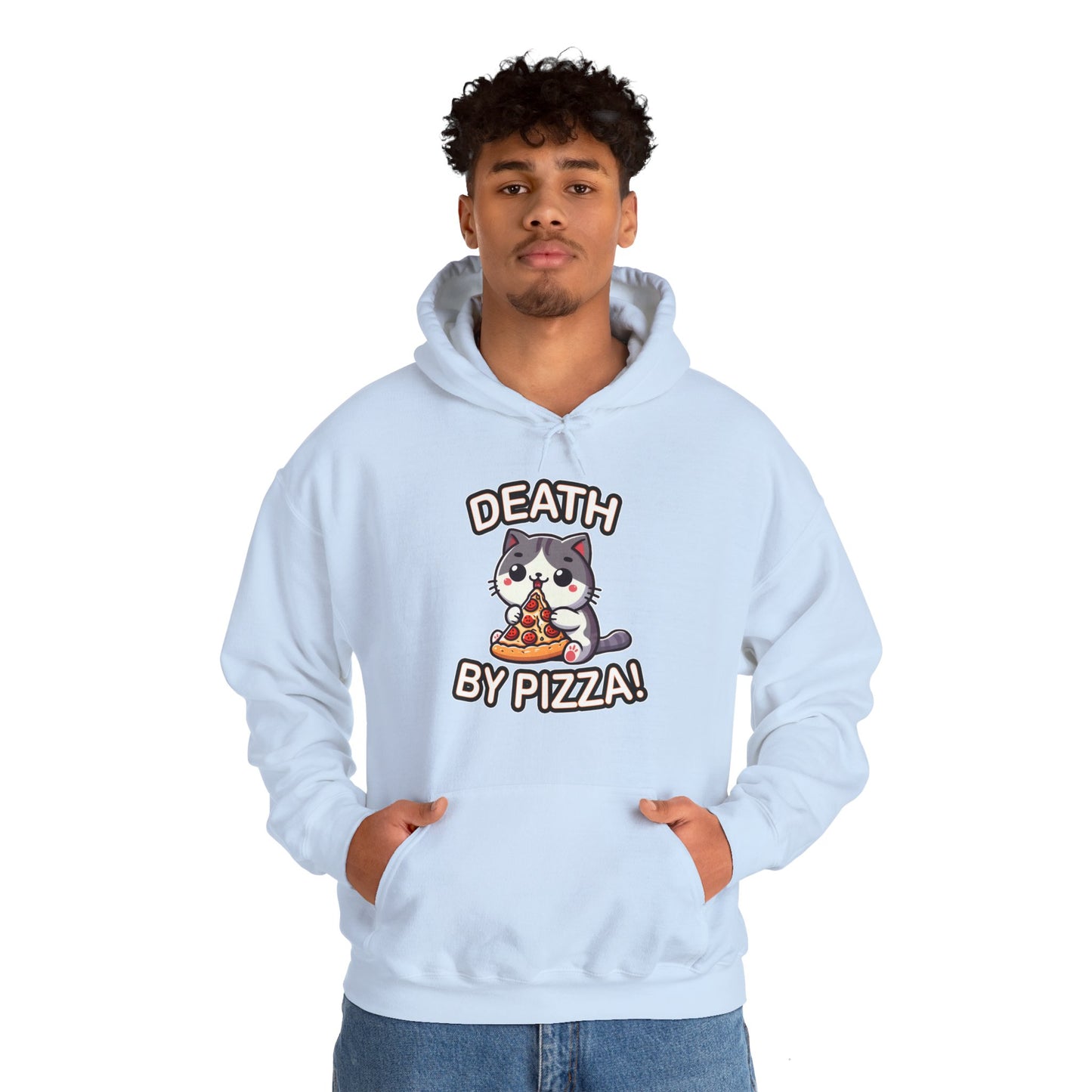 Death by Pizza Gender-Neutral Hoodie