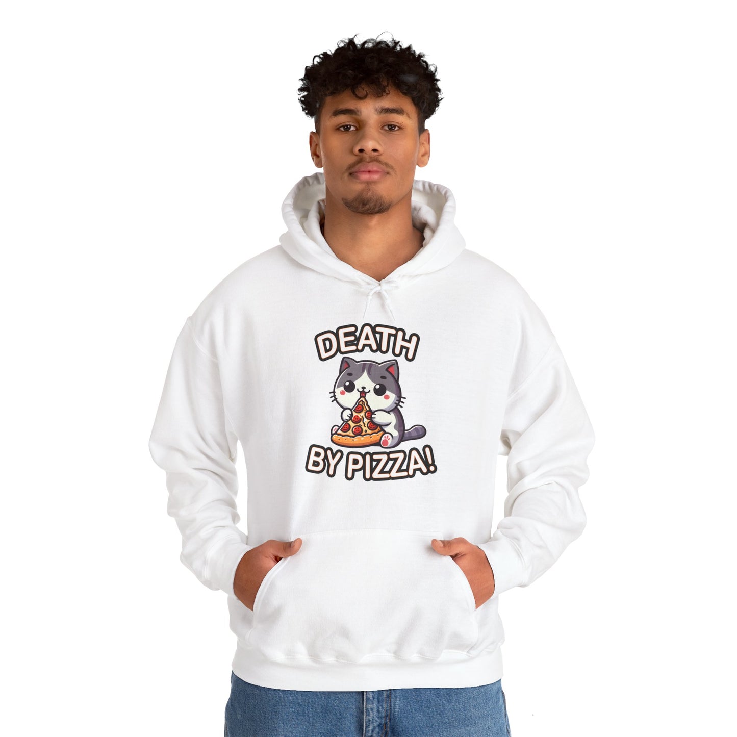 Death by Pizza Gender-Neutral Hoodie