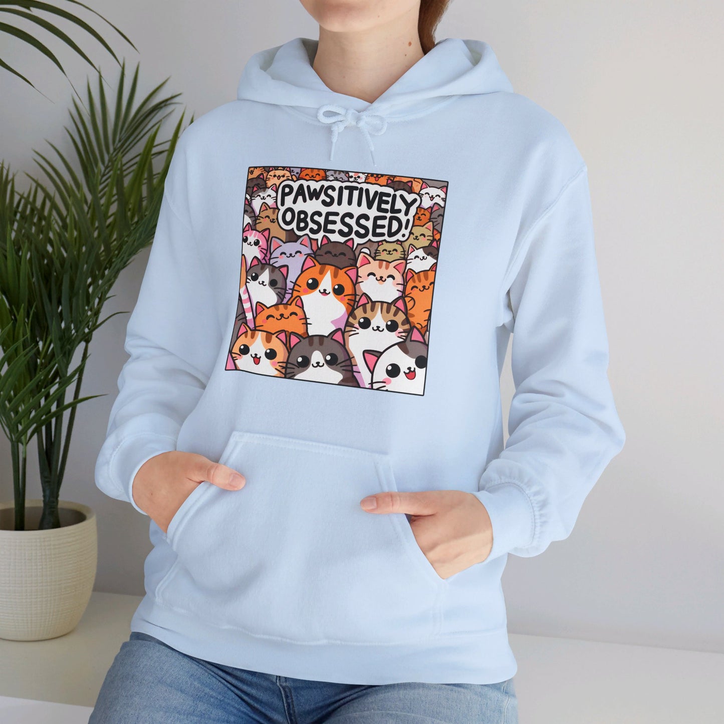 Pawsitively Obsessed Gender-Neutral Hoodie