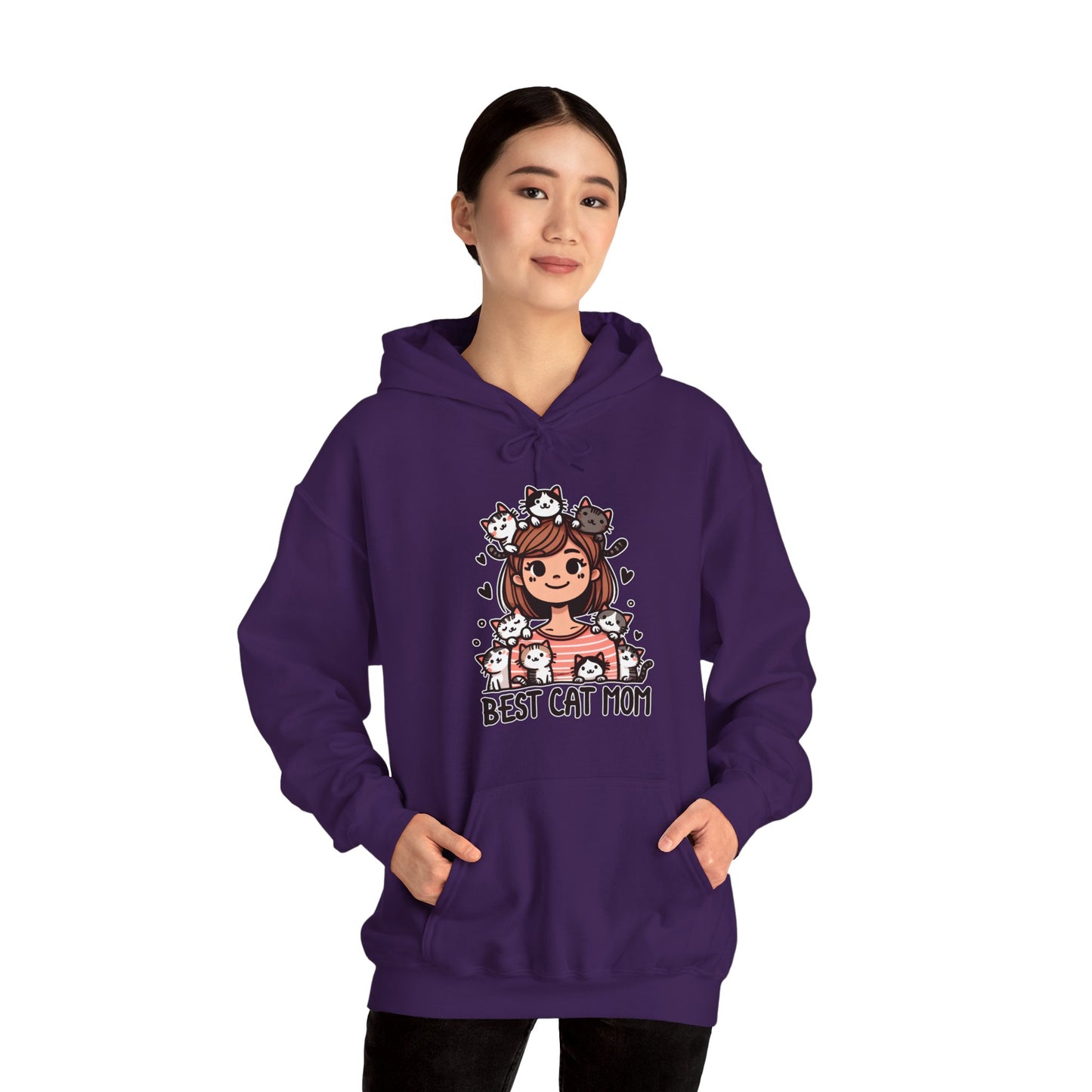 Best Cat Mom Gender-Neutral Hoodie