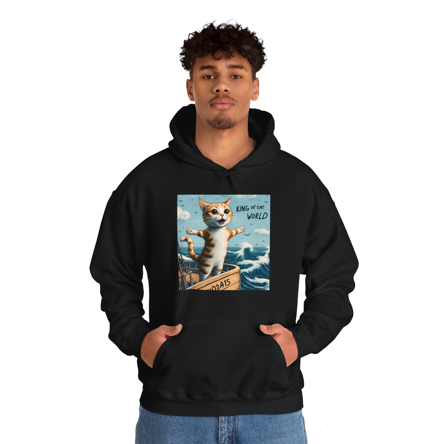King of the World Gender-Neutral Hoodie