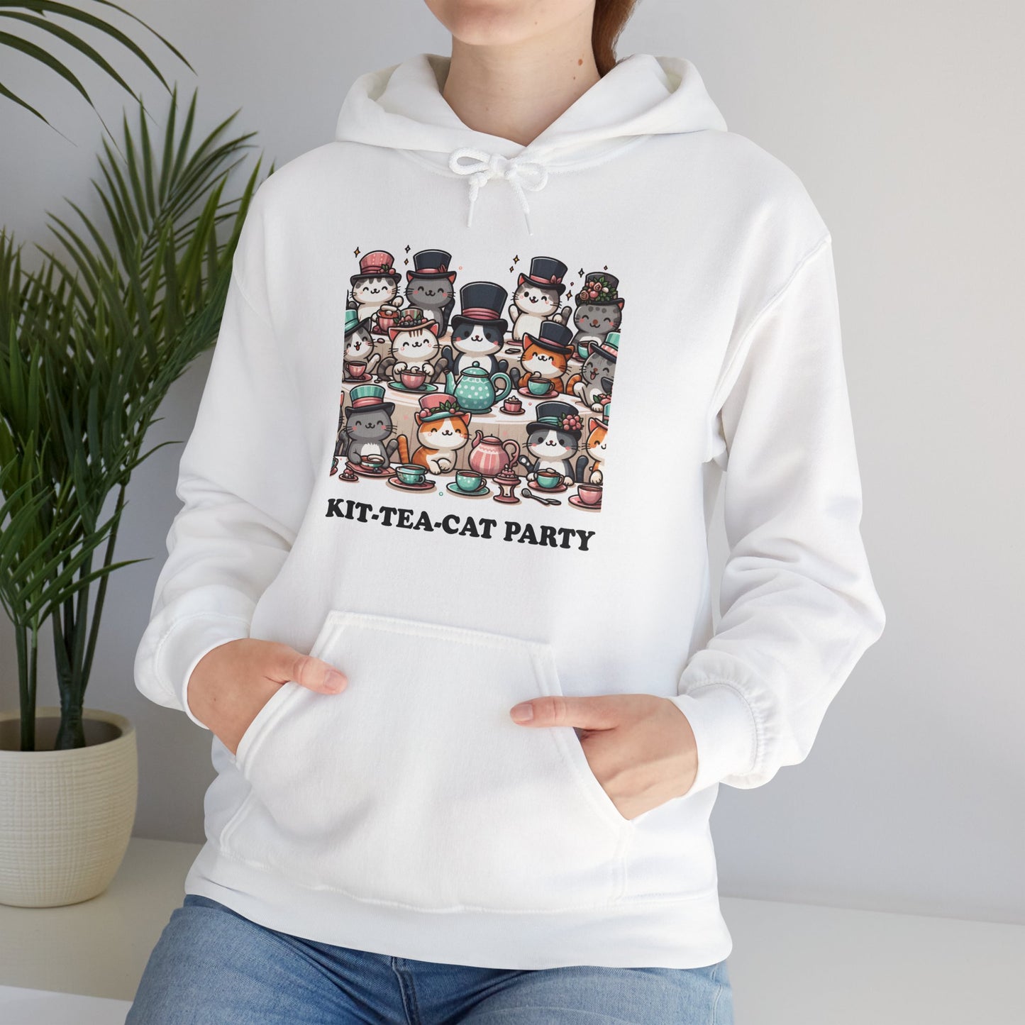Kit-Tea-Cat Party Hoodie