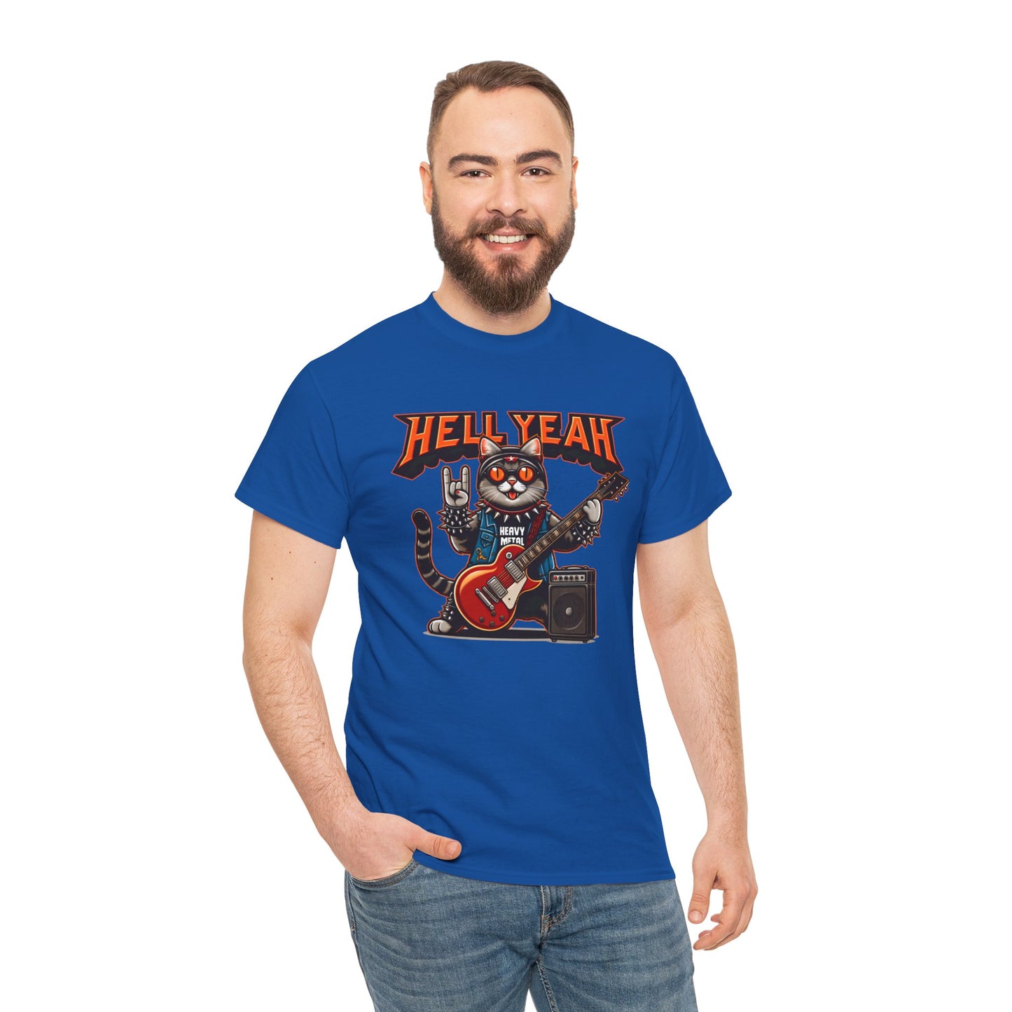 Heavy Metal Cat Unisex T-shirt