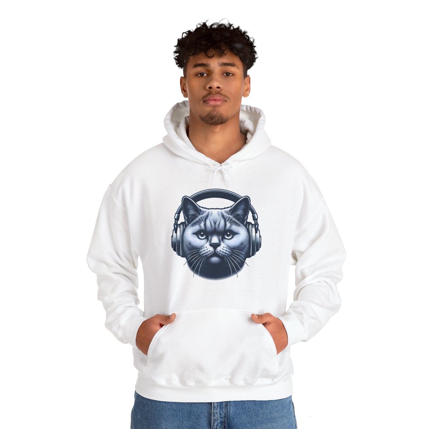 Headphones Cat Hoodie