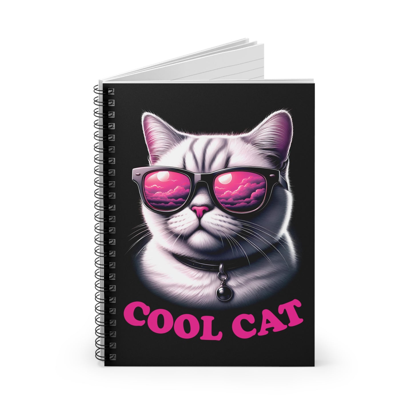 Cool Cat Spiral Notebook
