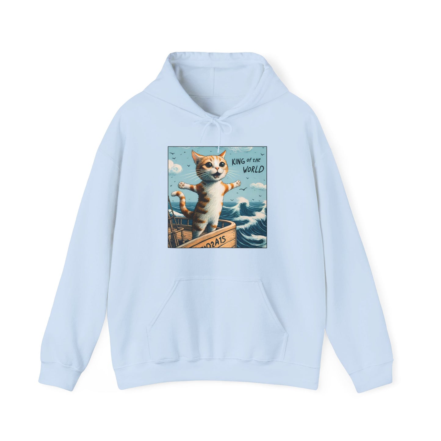 King of the World Gender-Neutral Hoodie