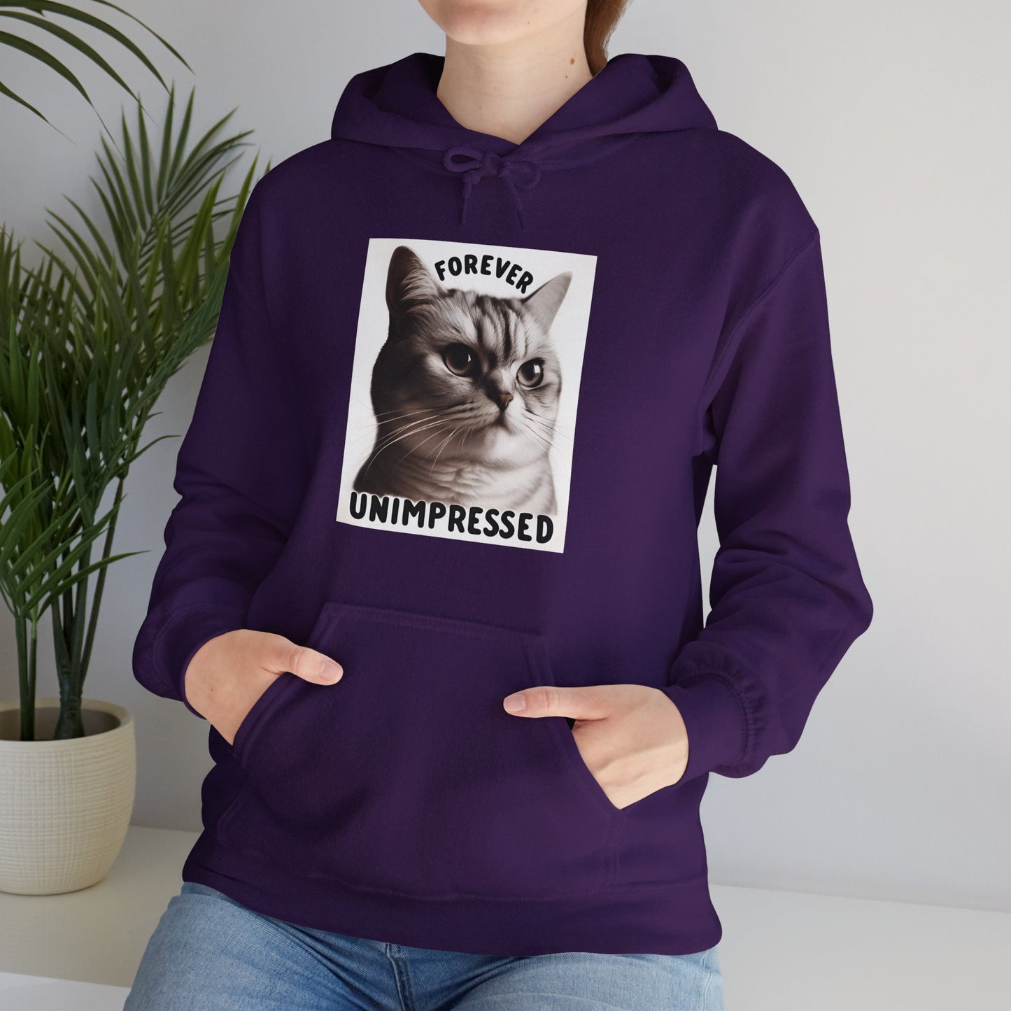 Forever Unimpressed Gender-Neutral Hoodie